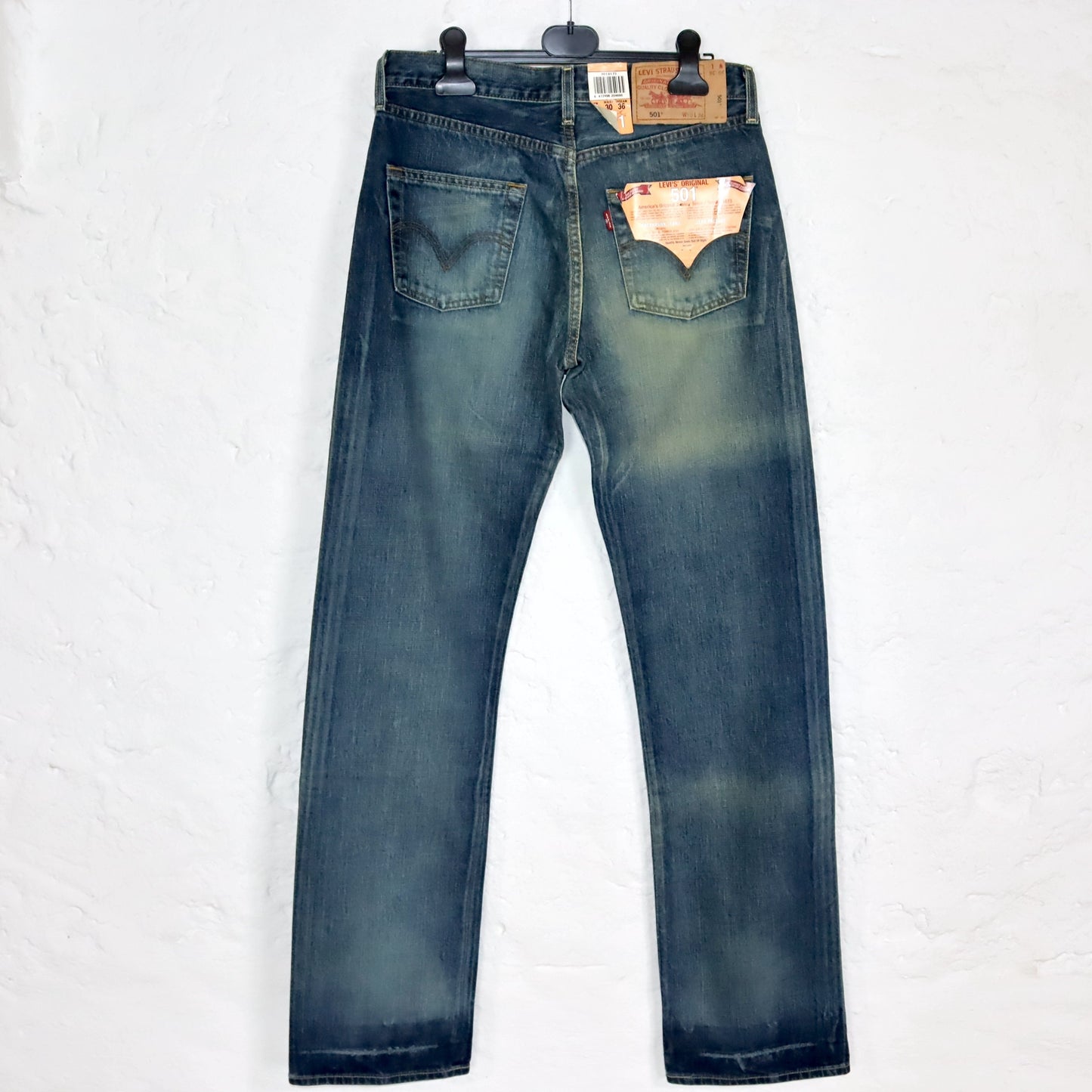Vintage 80er 90er LEVIS 501 Jeans Hose gerades Bein regular waist Deadstock W30 L36