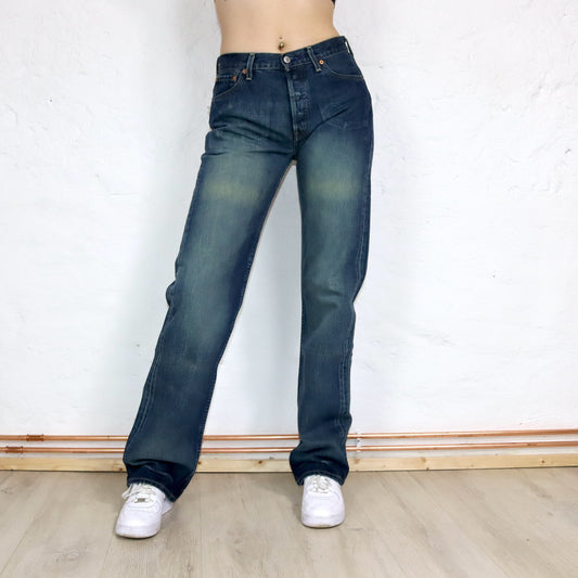 Vintage 80er 90er LEVIS 501 Jeans Hose gerades Bein regular waist Deadstock W30 L36