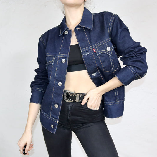 Vintage 80er 90er LEVIS Jeansjacke Jacke Denim Deadstock M