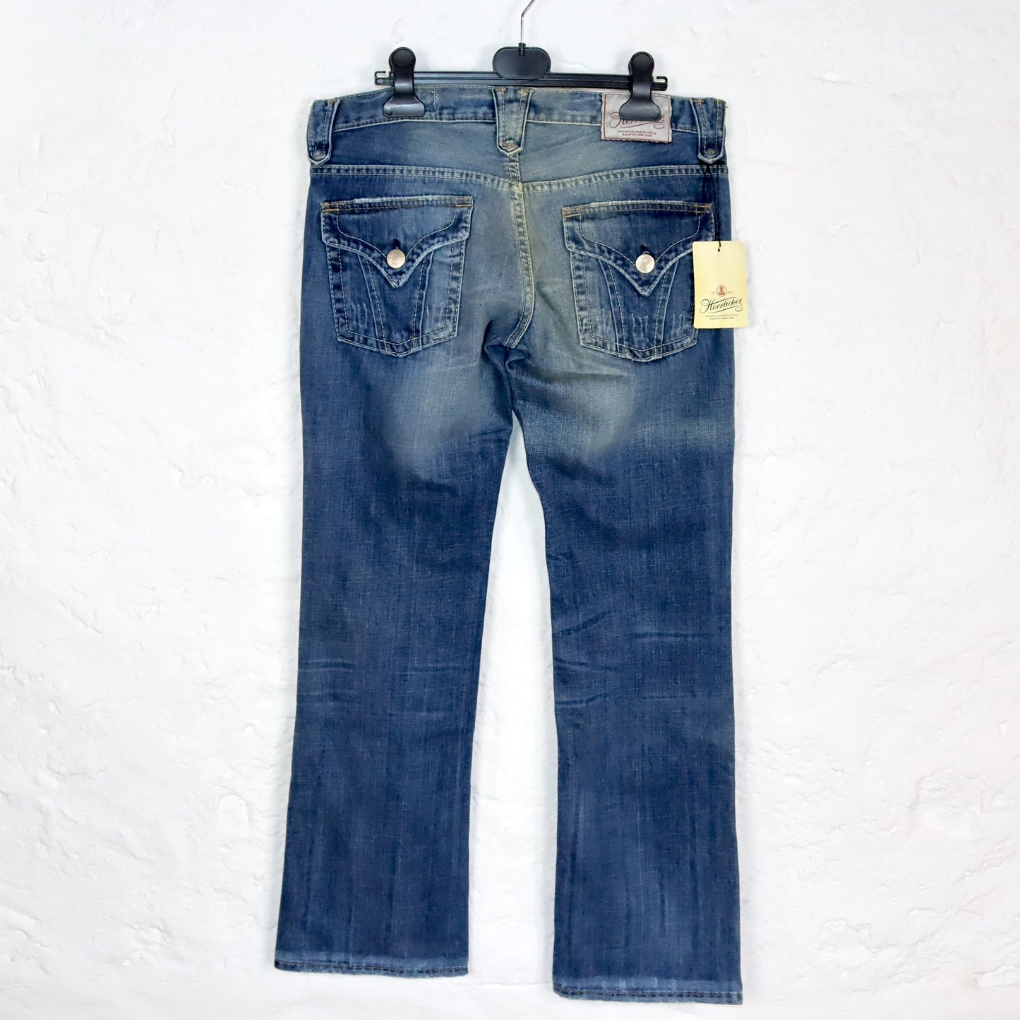 Vintage 90er 00er Y2k HERRLICHER Jeans Hose low waist Hüfthose Deadstock W29 L32