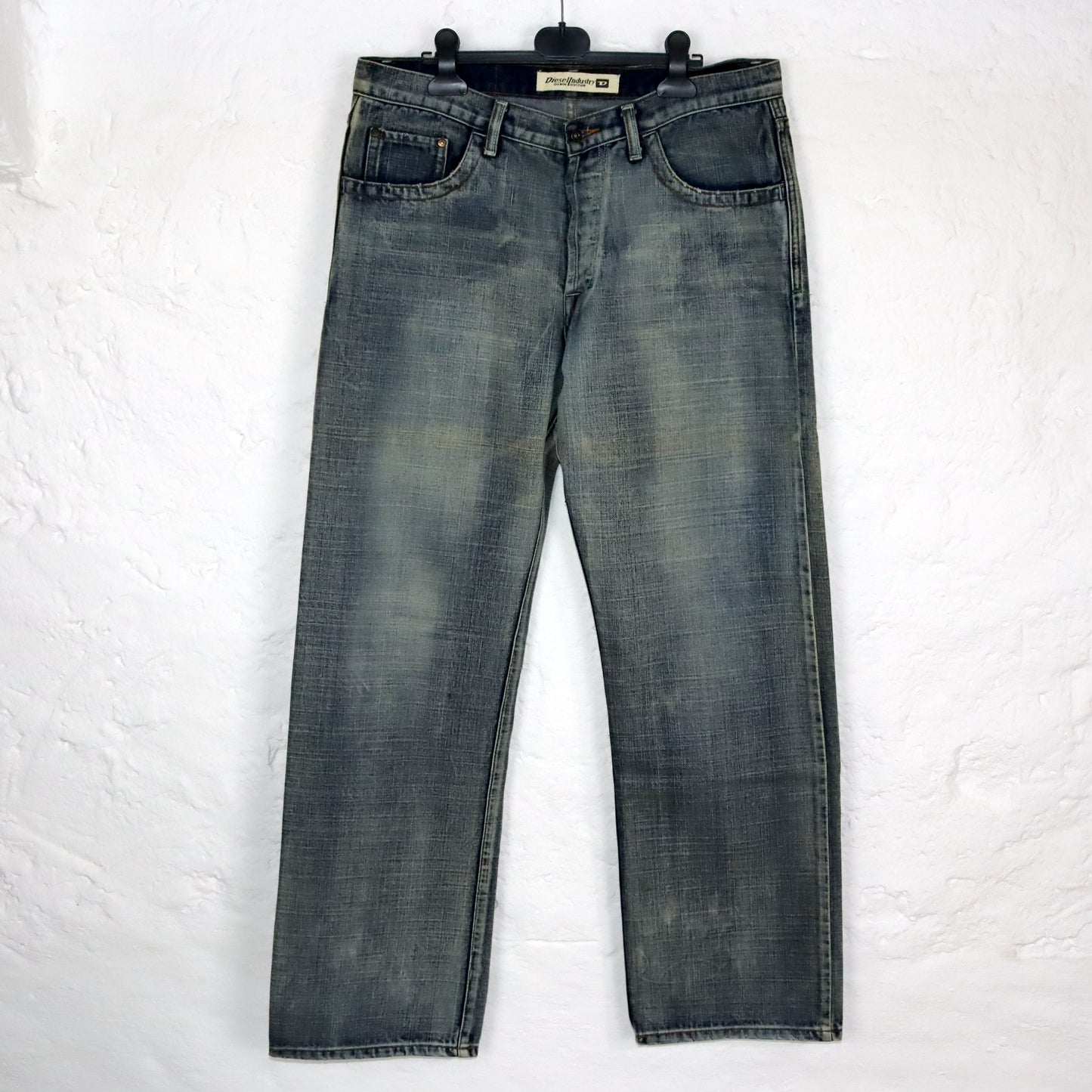 Vintage 90s 00s Y2k DIESEL baggy pants low waist jeans wide leg deadstock W36