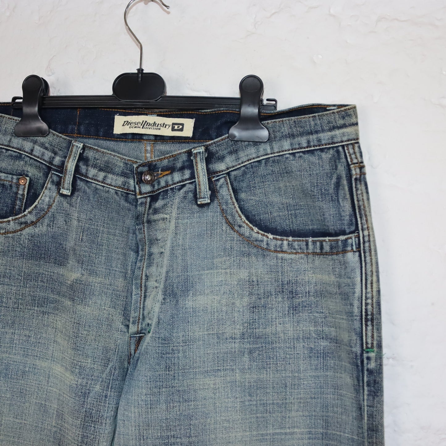 Vintage 90s 00s Y2k DIESEL baggy pants low waist jeans wide leg deadstock W36