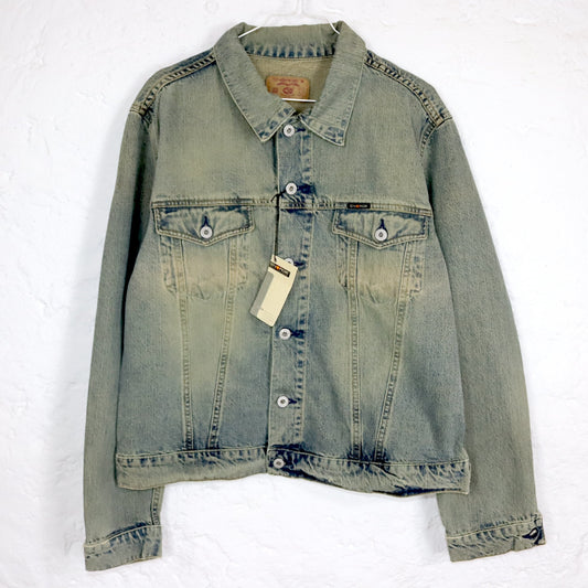 Vintage 80er 90er ENERGIE Jeansjacke Jacke Denim Deadstock L