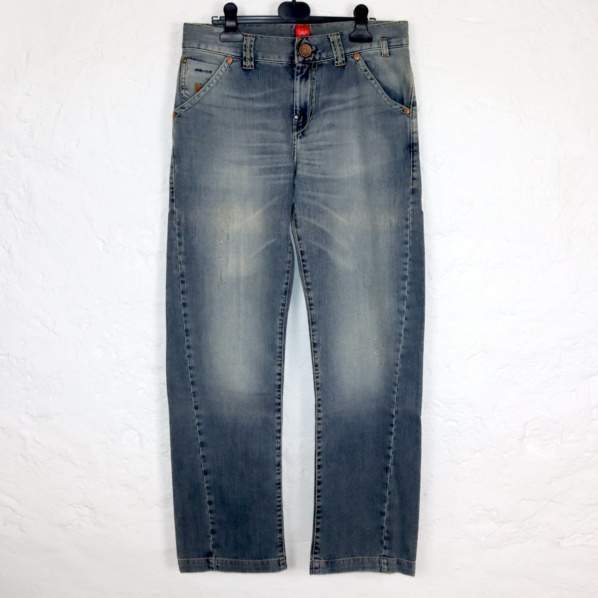 Vintage 90s 00s Y2k WAXY Jeans Pants Baggy Wide Leg Deadstock W28