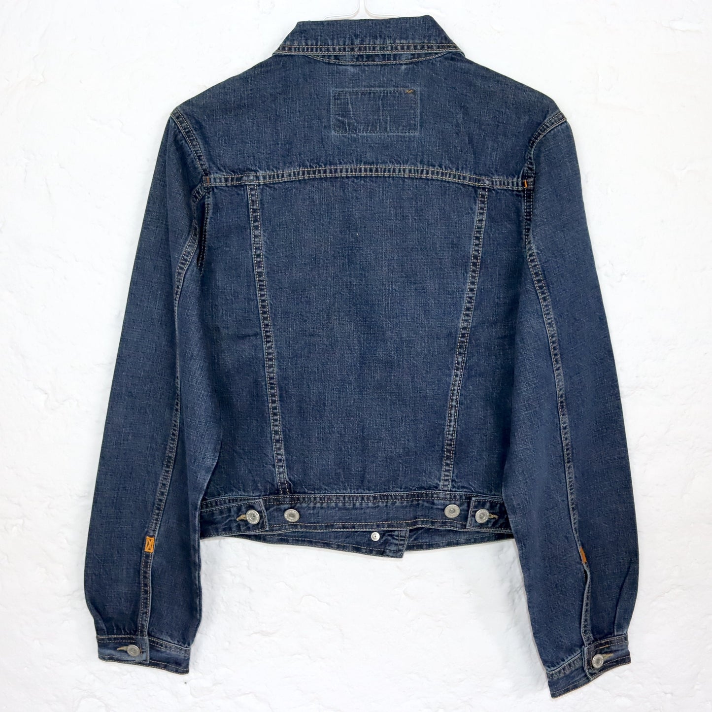 Vintage 90s 00s Y2k CRACKER denim jacket denim short cut Deadstock M