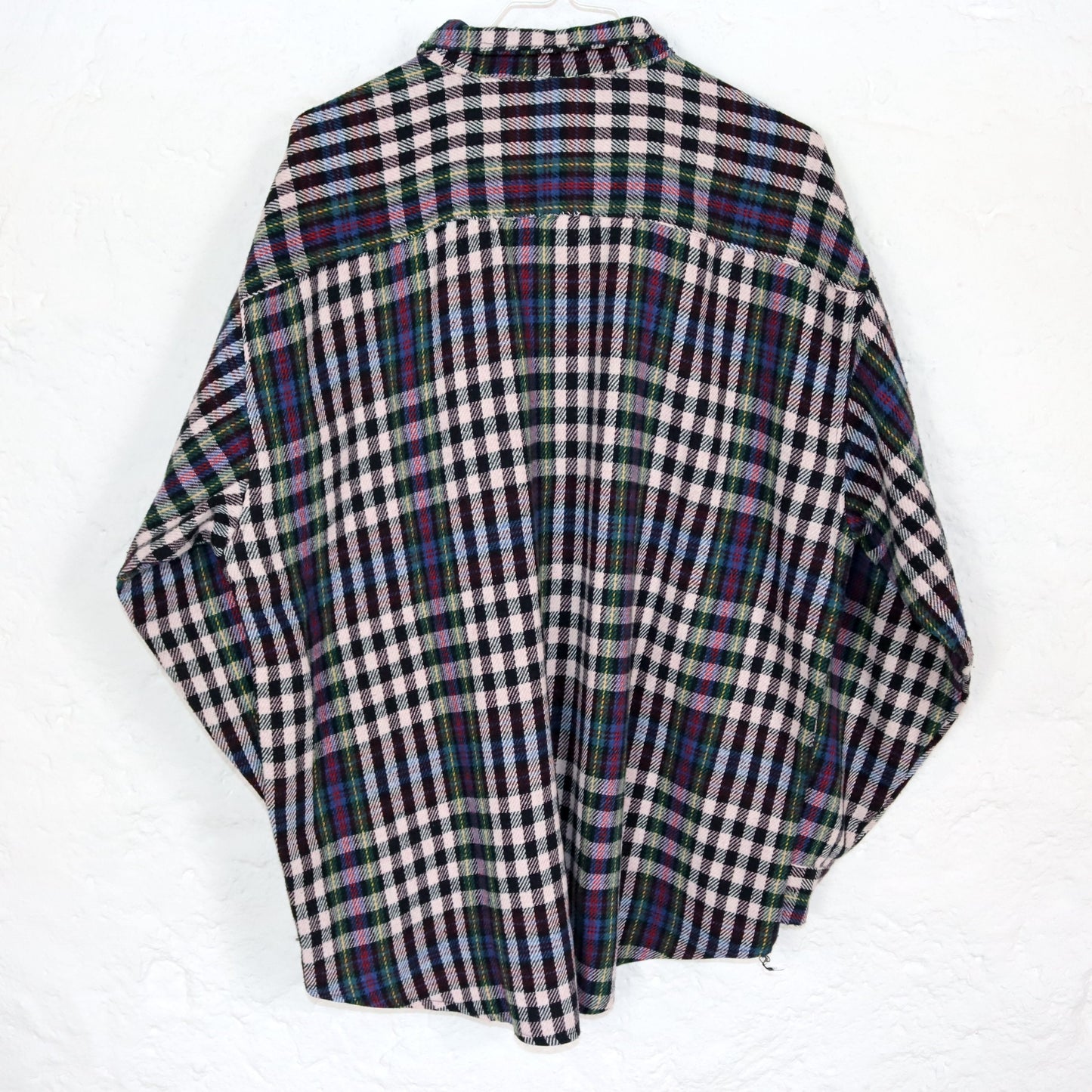 Vintage 80er 90er Flanellhemd Hemd langarm kariert bunt M