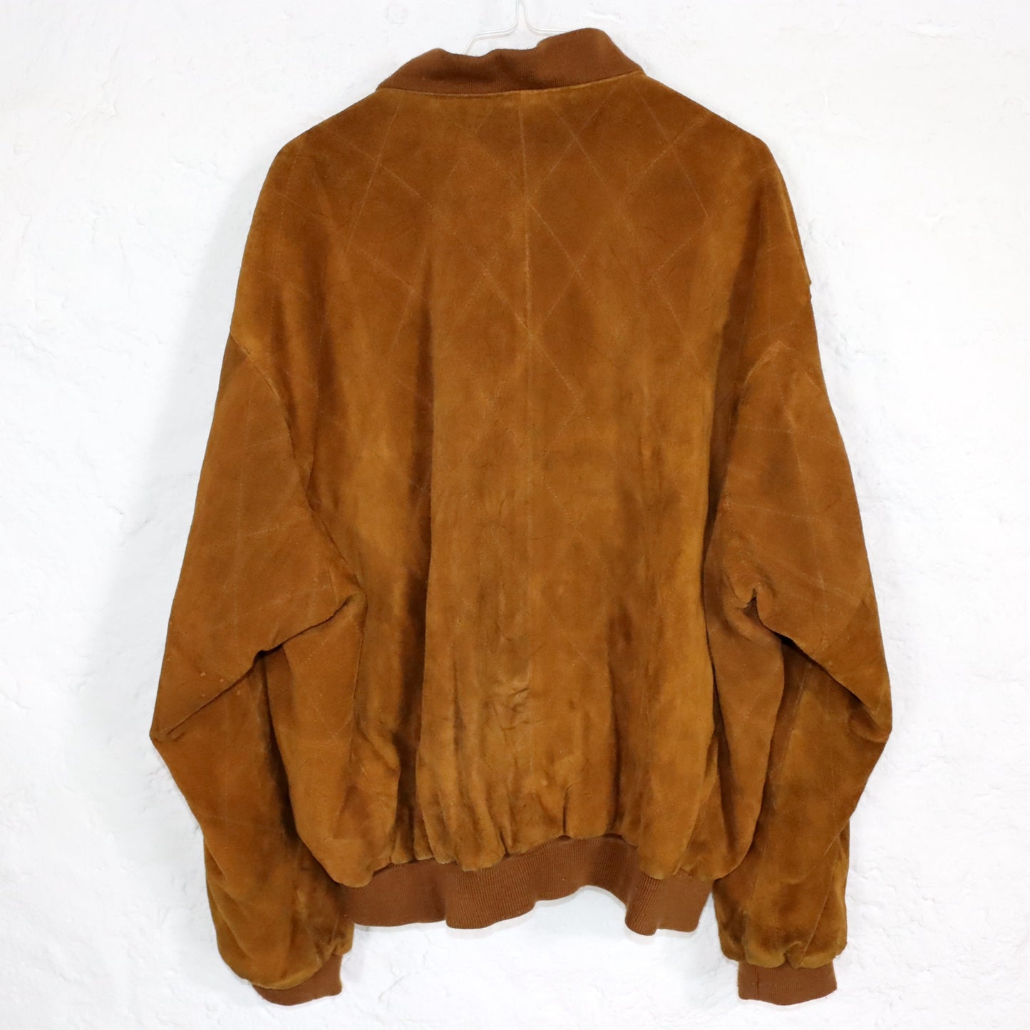 Vintage 80s 90s AMARILLO suede jacket bomber jacket brown leather 48 M