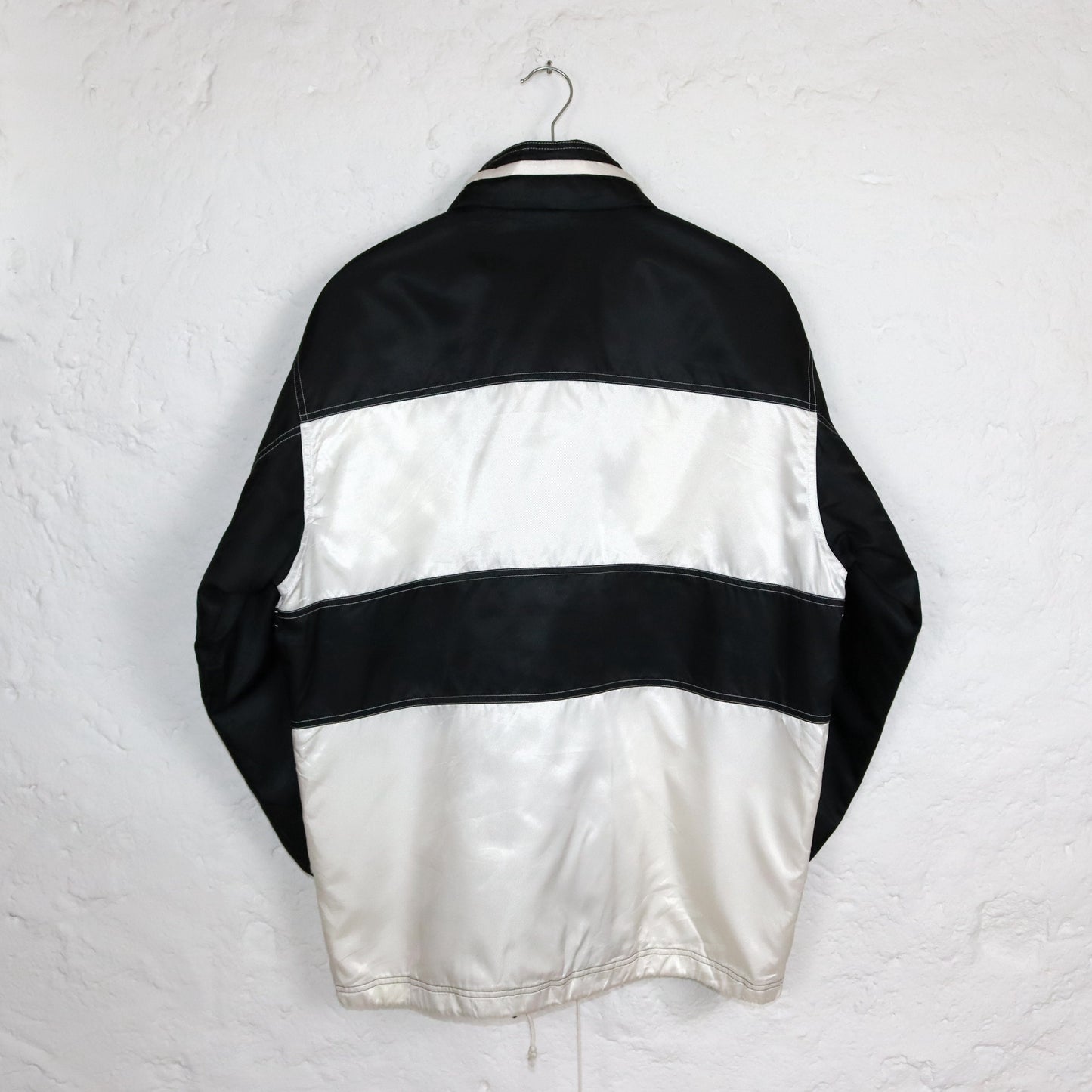 Vintage 80s 90s HEAD rain jacket windbreaker black white L