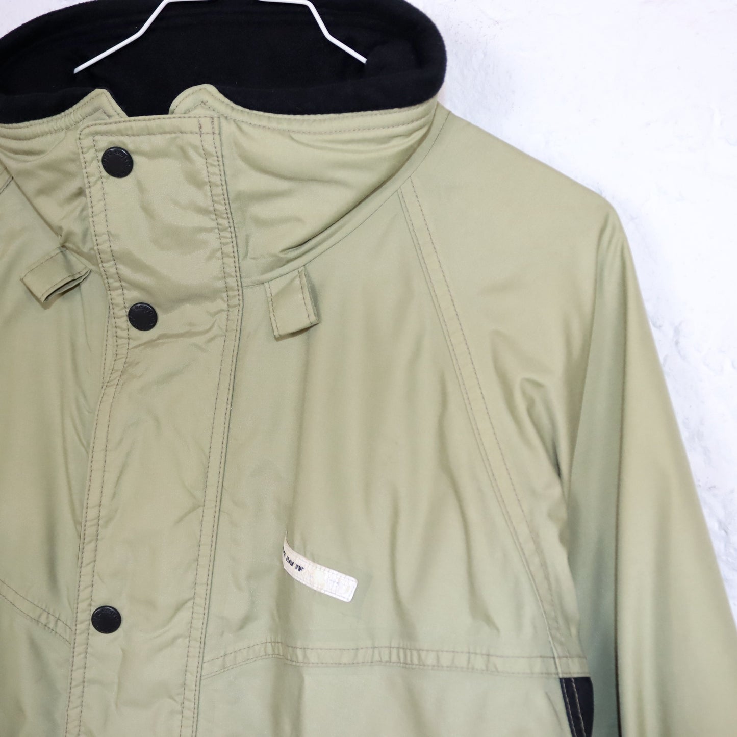 Vintage 80s 90s GREAT BANFF jacket lightly lined stand-up collar khaki black M