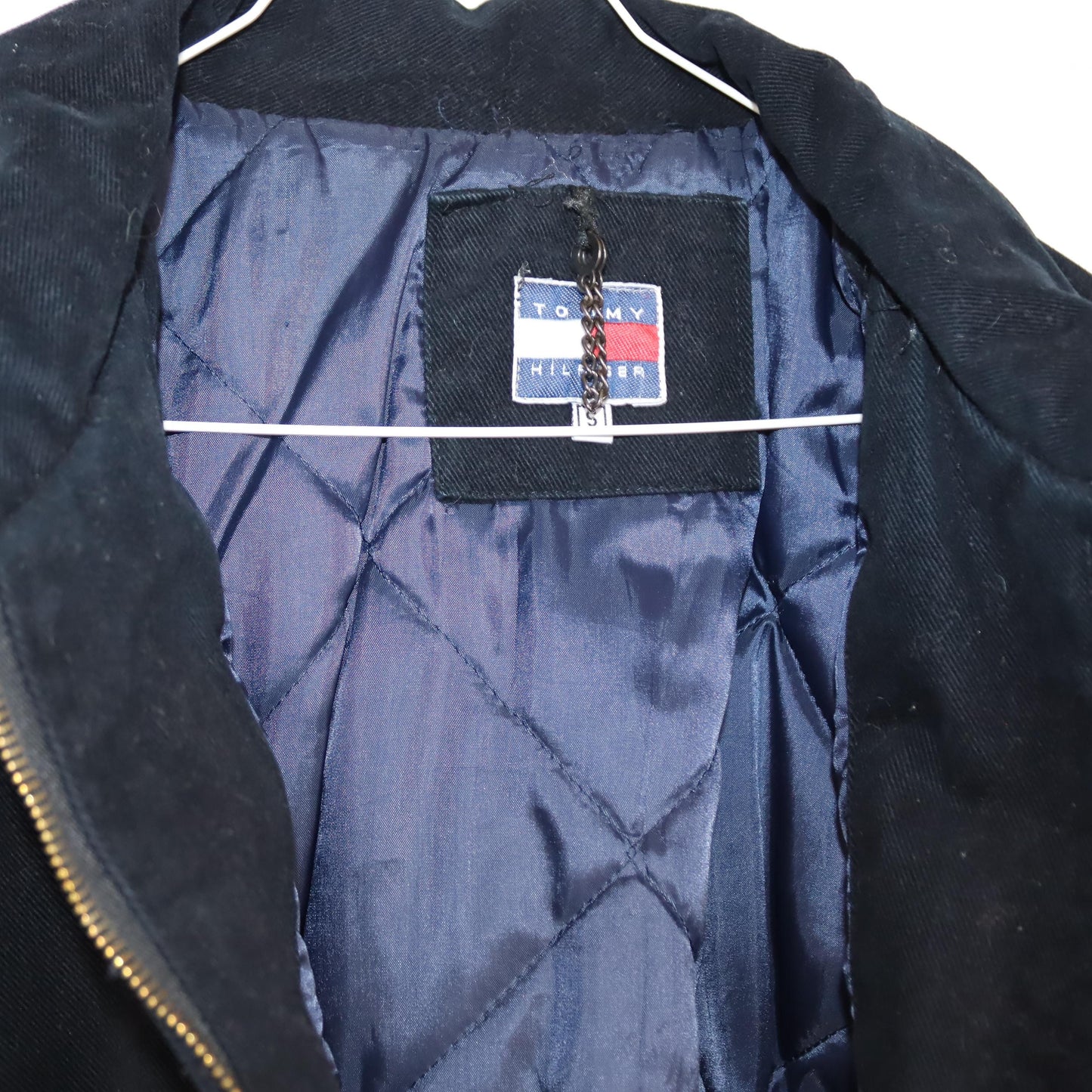 Vintage 80s 90s TOMMY HILFIGER Sailing Gear Rare Jacket lined collar white red black S