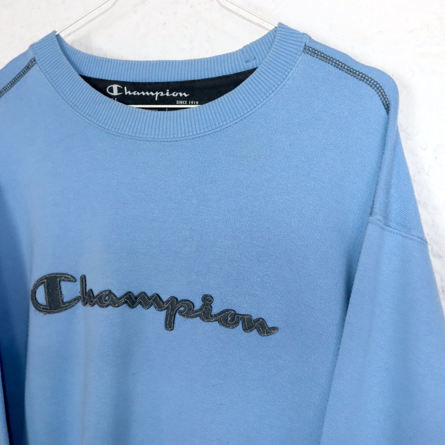 Vintage 80er 90er CHAMPION Sweatshirt Pullover hellblau L