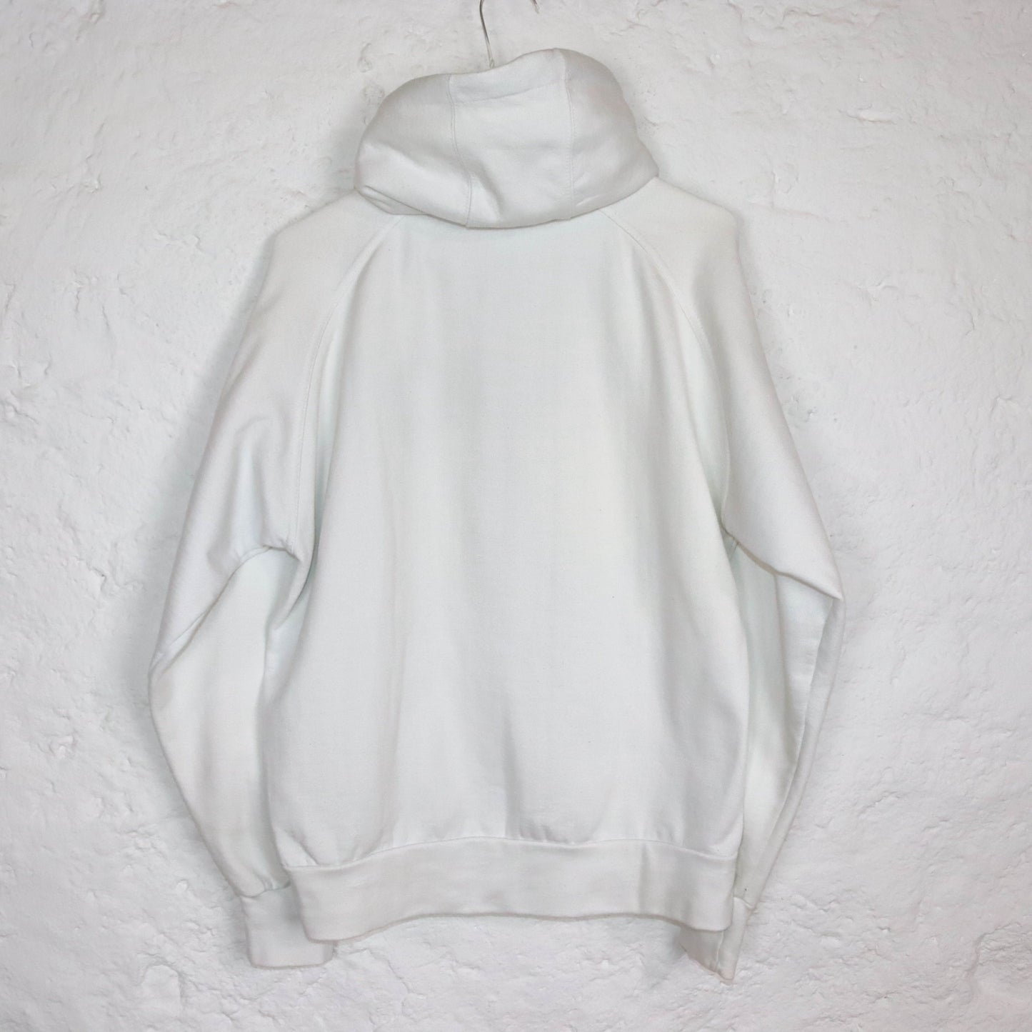 Vintage 80er 90er APPLE ACTIVE Puma“ Hoodie Jacke weiß rot M/L