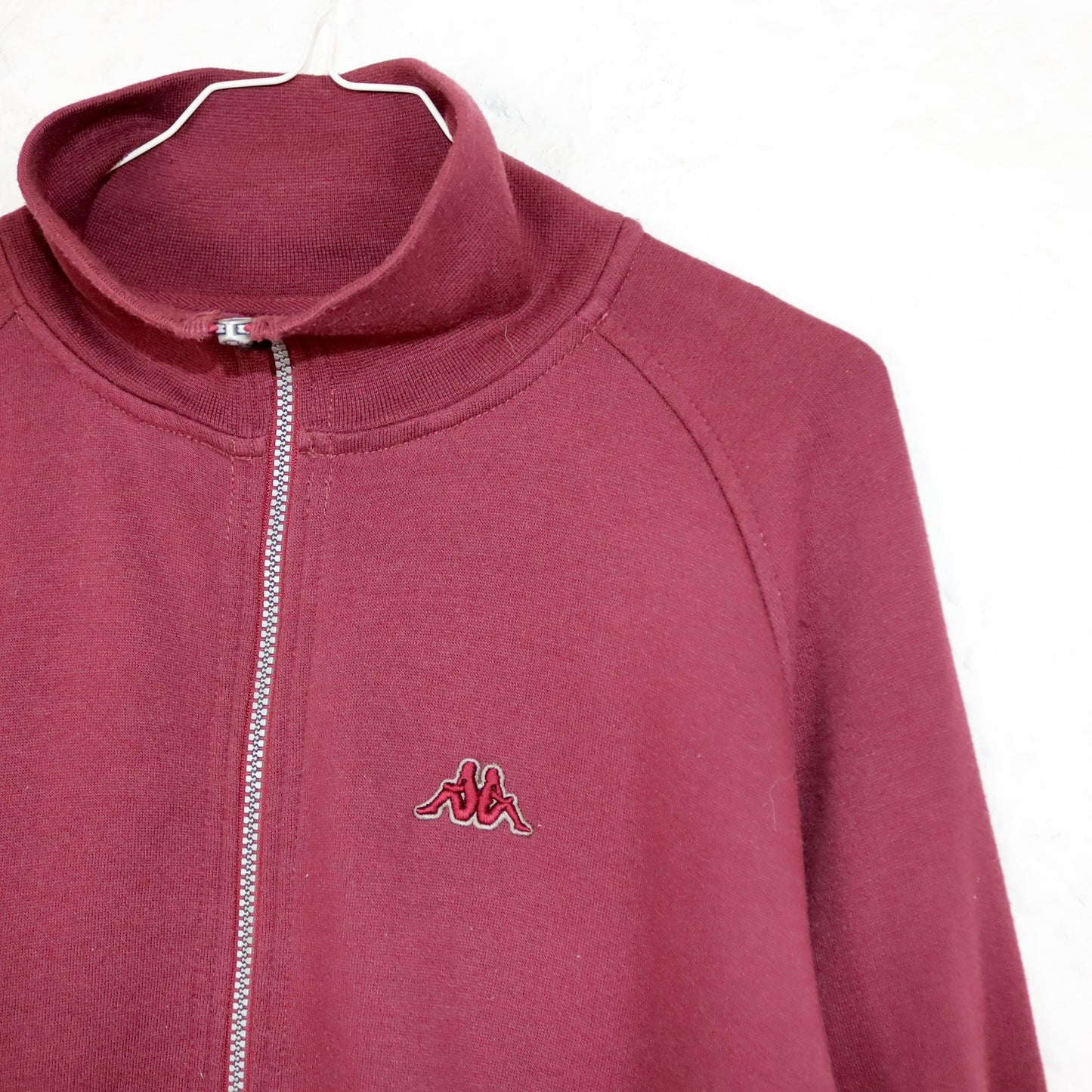 Vintage 80s 90s Y2k KAPPA tracksuit jacket sweat jacket stand-up collar dark red L