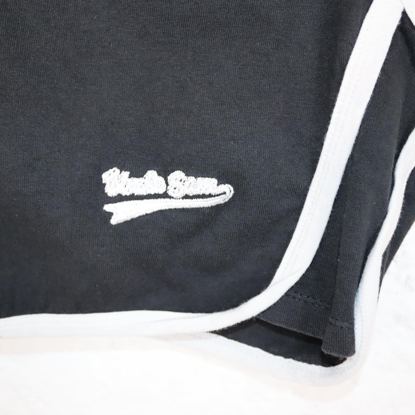 Vintage 80s 90s Y2k UNCLE SAM Crop Top sleeveless collar black white M