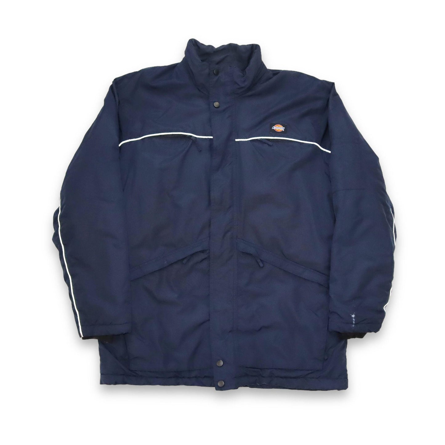 Vintage 80s 90s Y2k DICKIES lined jacket stand collar jacket dark blue M