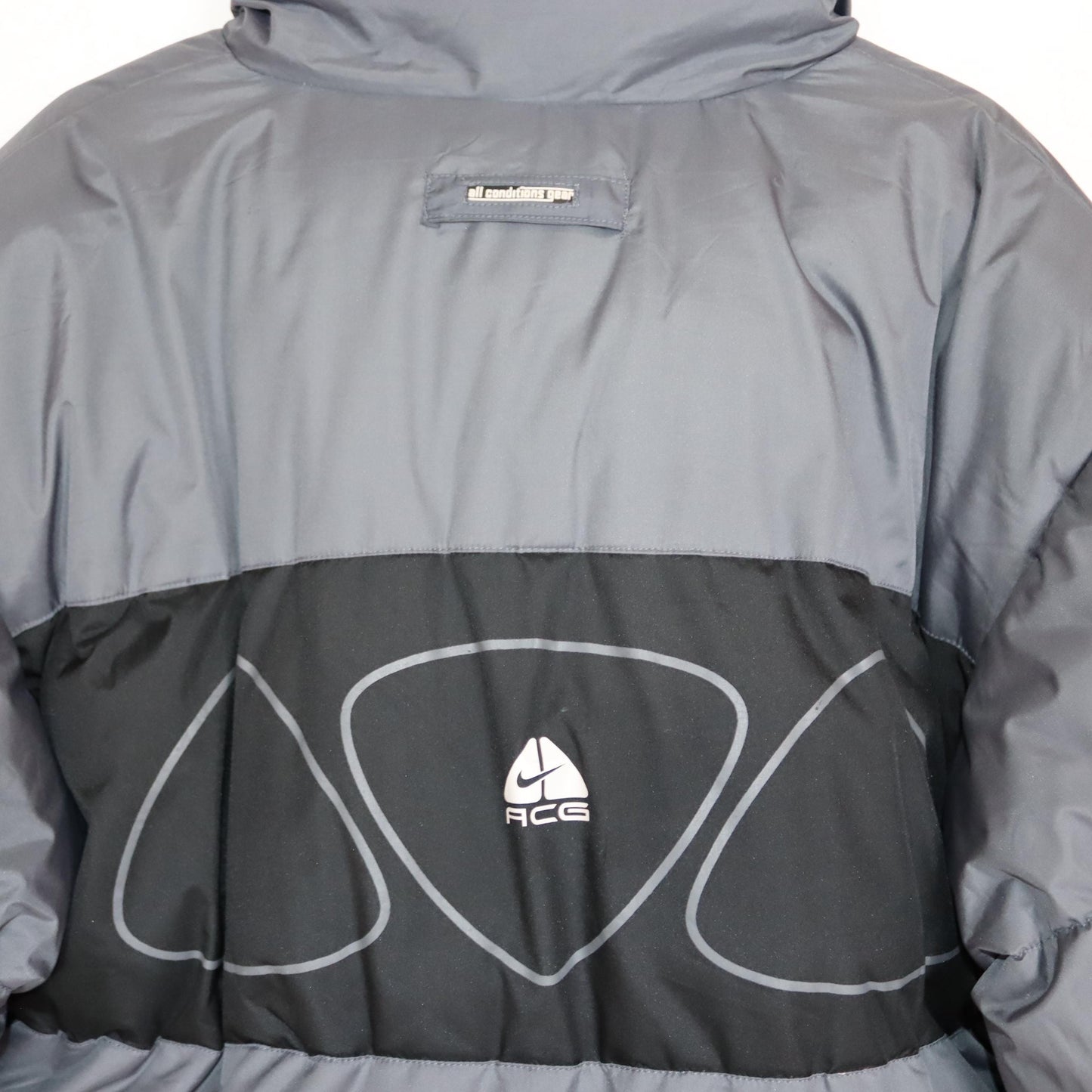 Vintage 80s 90s Y2k NIKE PREMIER ACG reversible jacket winter jacket puffer jacket stand-up collar lined grey L