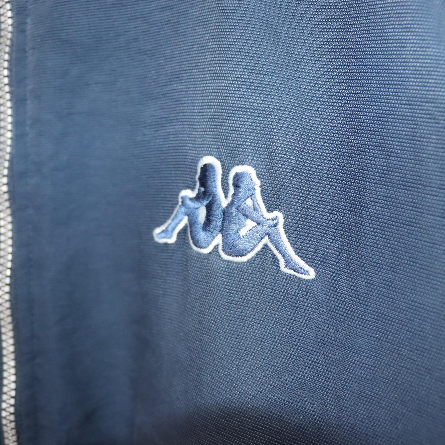 Vintage 80s 90s KAPPA jacket lightly lined stand-up collar dark blue 3XL