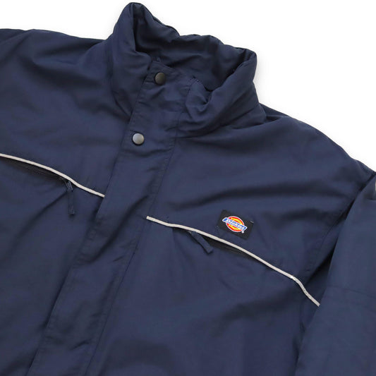 Vintage 80er 90er Y2k DICKIES gefütterte Jacke Stehkragen Jacke dunkelblau M