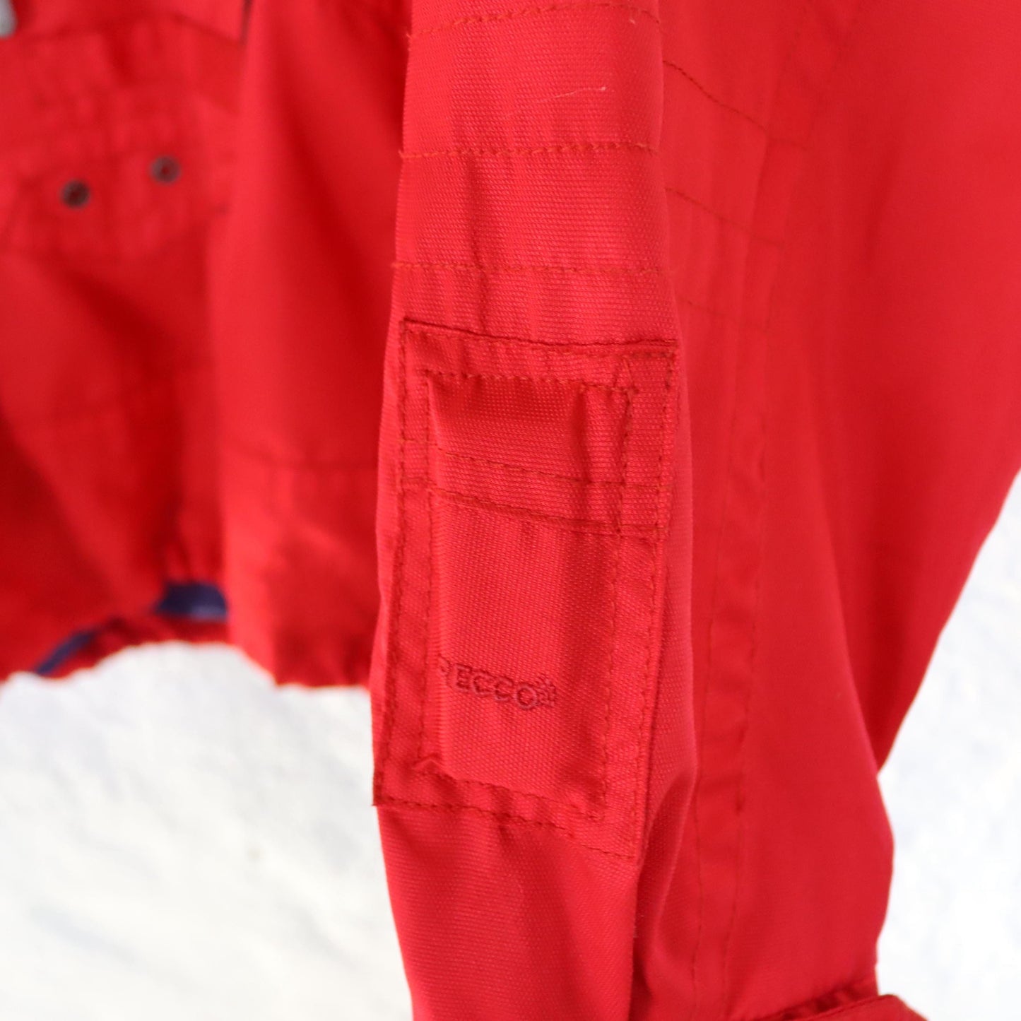 Vintage 80s 90s NEVICA windbreaker rain jacket stand-up collar overcoat ski red M
