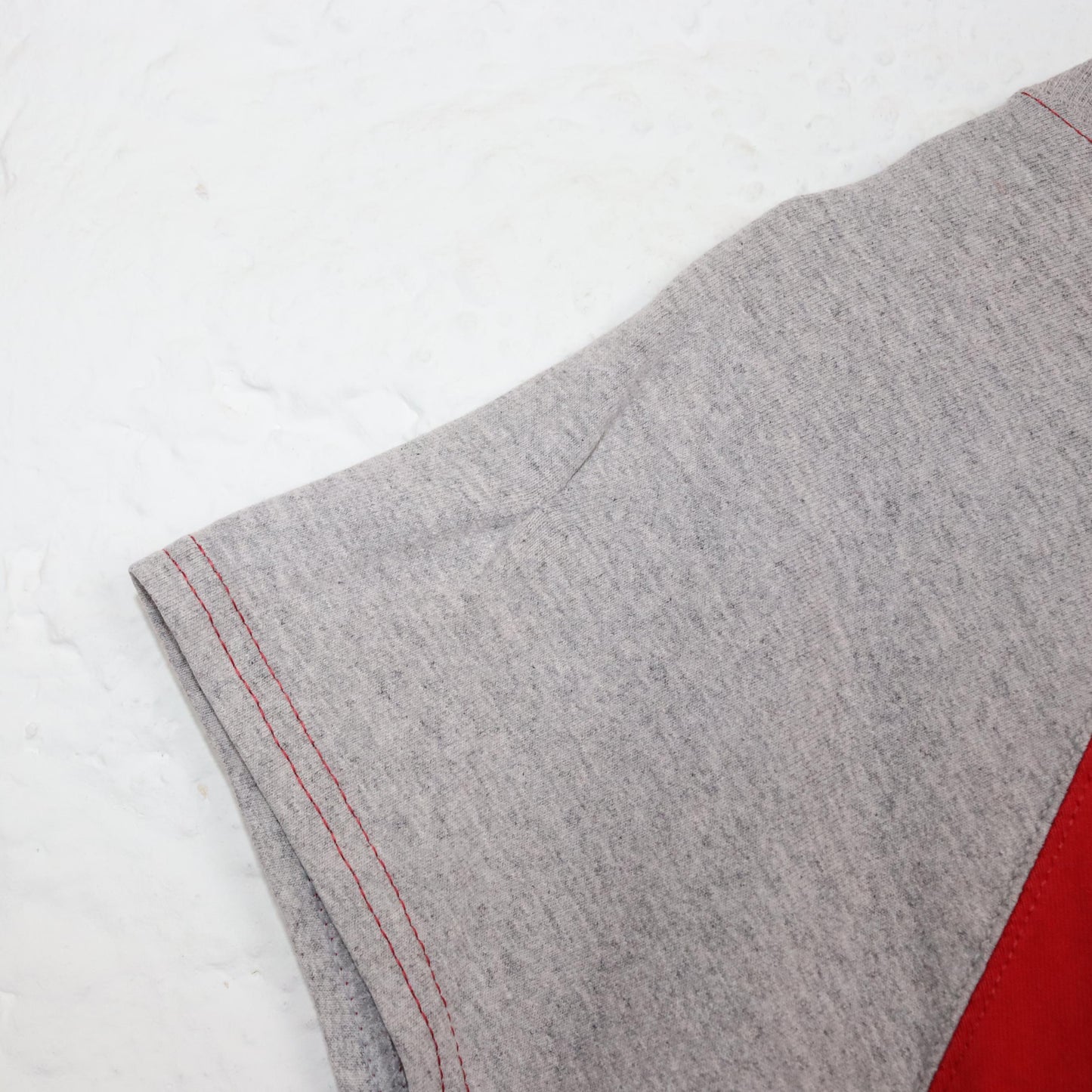 Vintage 80s 90s CHAMPION tank top short sleeve grey red XXL