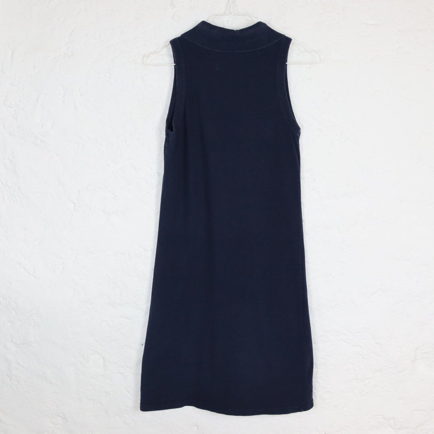 Vintage 80er 90er Polo by RALPH LAUREN Polokleid Minikleid eng ärmellos dunkelblau S/M