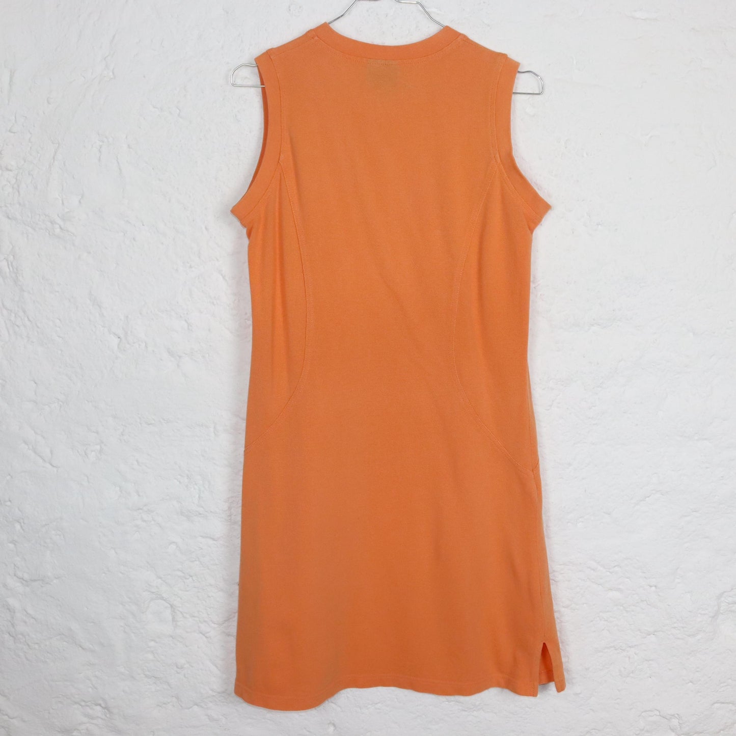Vintage 80s 90s CHAMPION tennis dress orange apricot sleeveless M/L