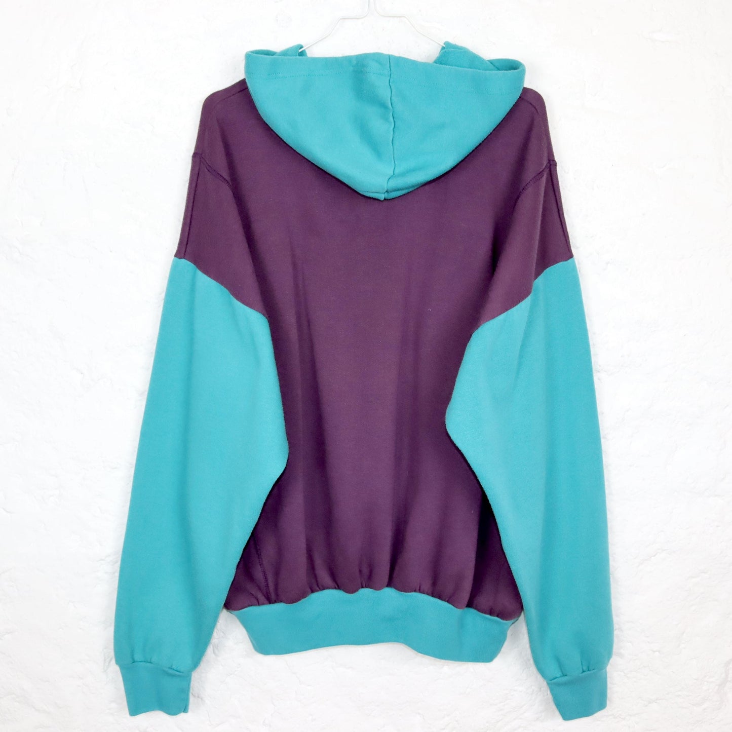 Vintage 80er 90er ST. ANGELO Hoodie Pullover Lila blau Print L