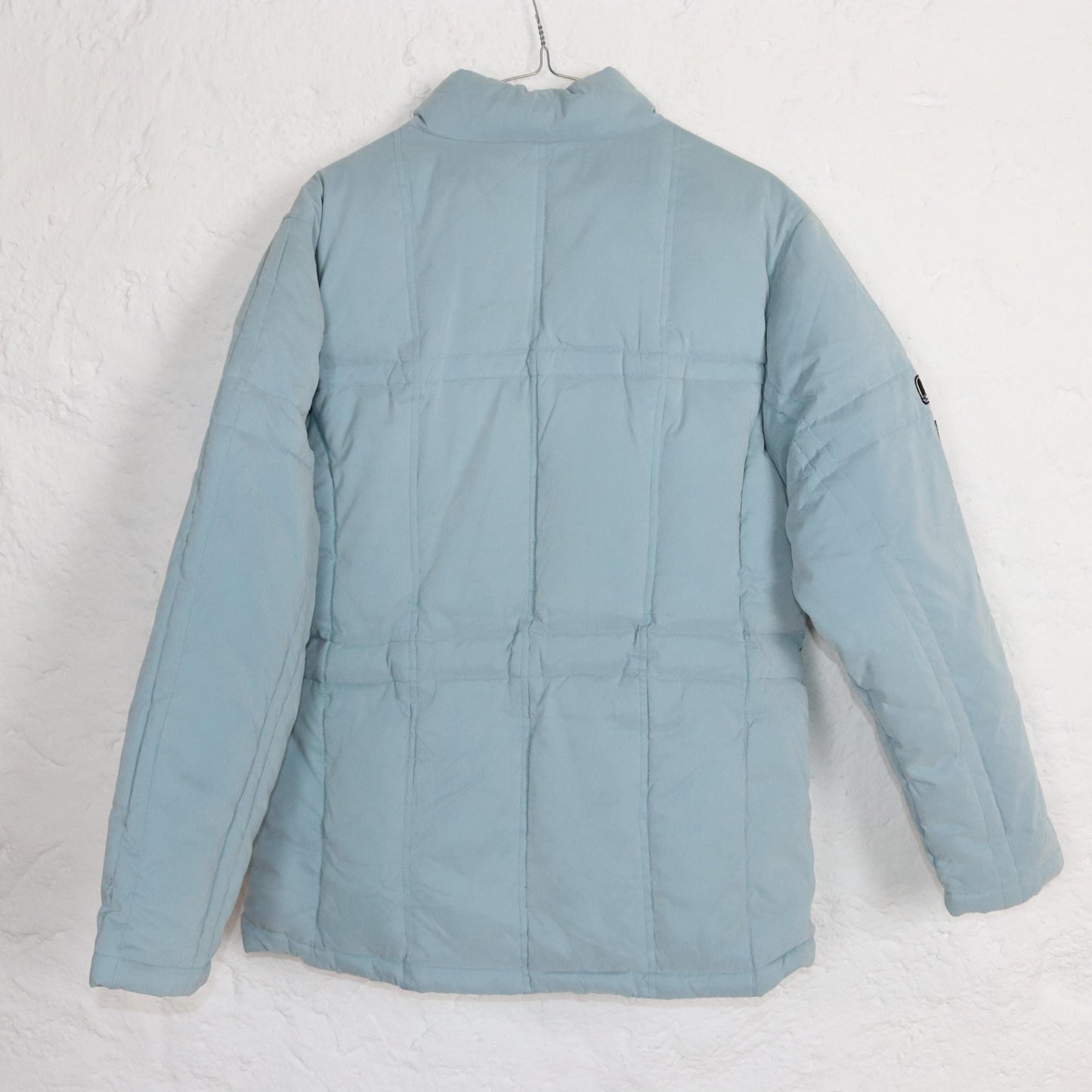 Vintage 80s 90s TWINLIFE puffer jacket winter jacket lined light blue down jacket Deadstock M/L