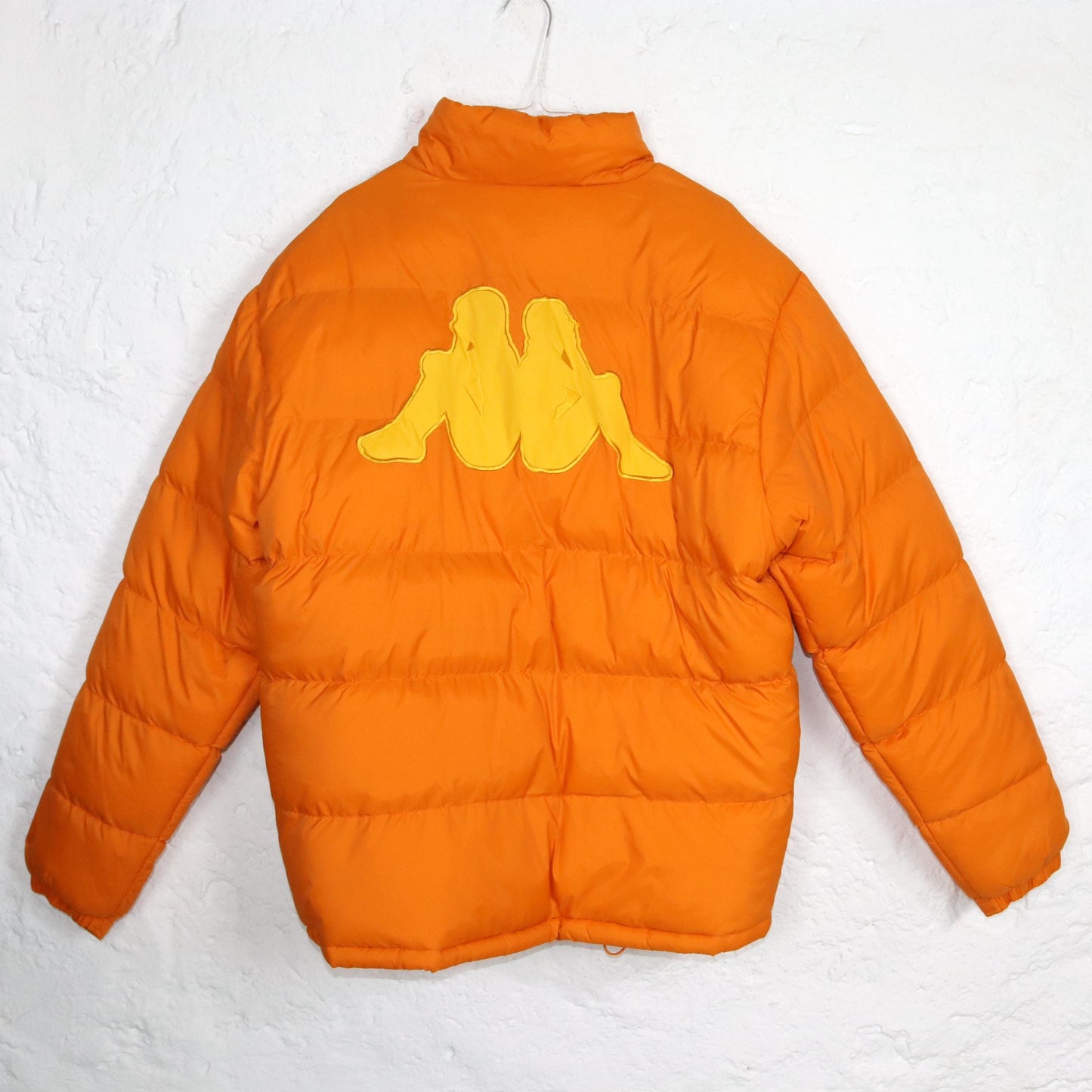 Vintage 80s 90s Y2k KAPPA puffer jacket lined winter jacket orange XL