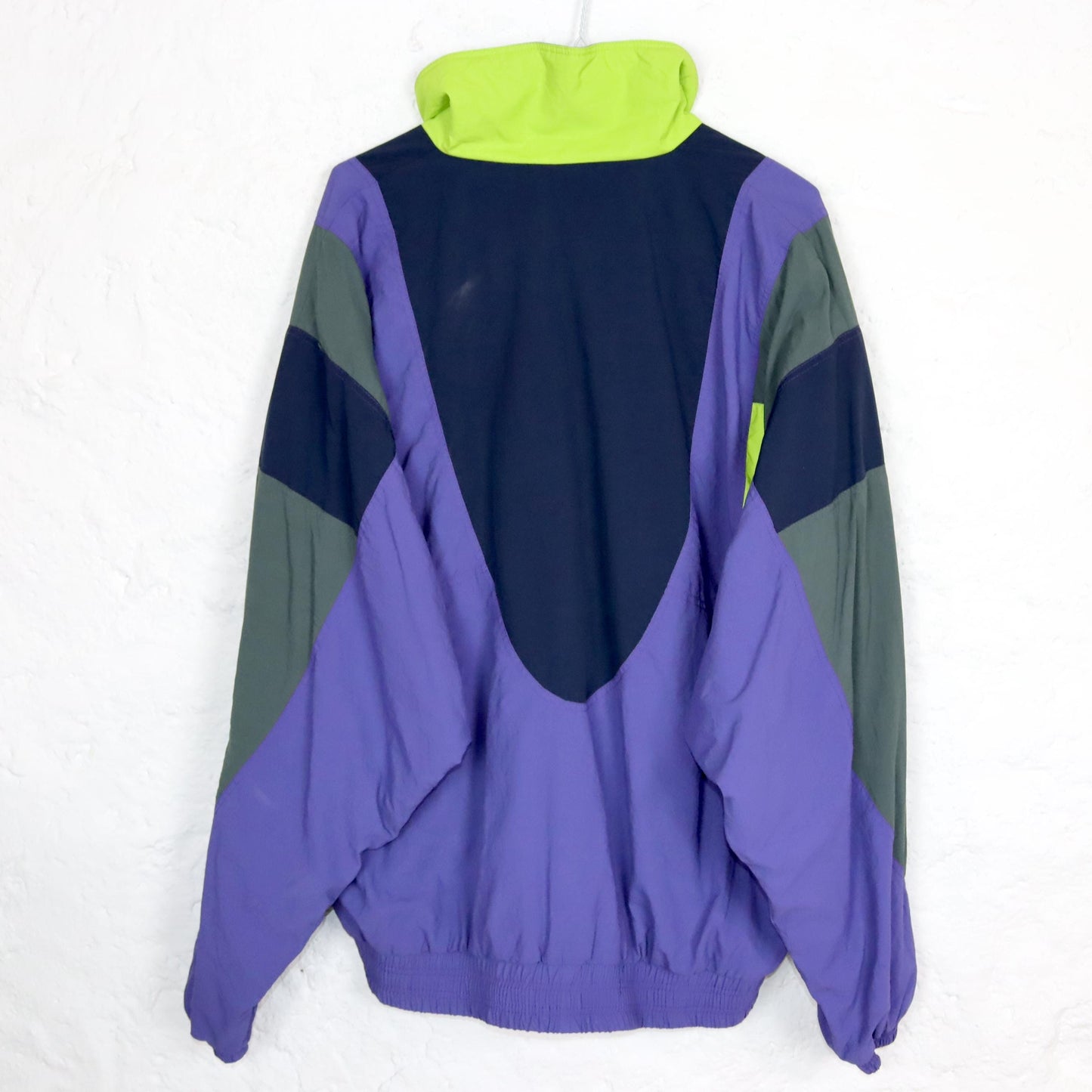 Vintage 80s 90s GOLDEN TEAM tracksuit jacket sports jacket double-layered stand-up collar purple grey 54 XL