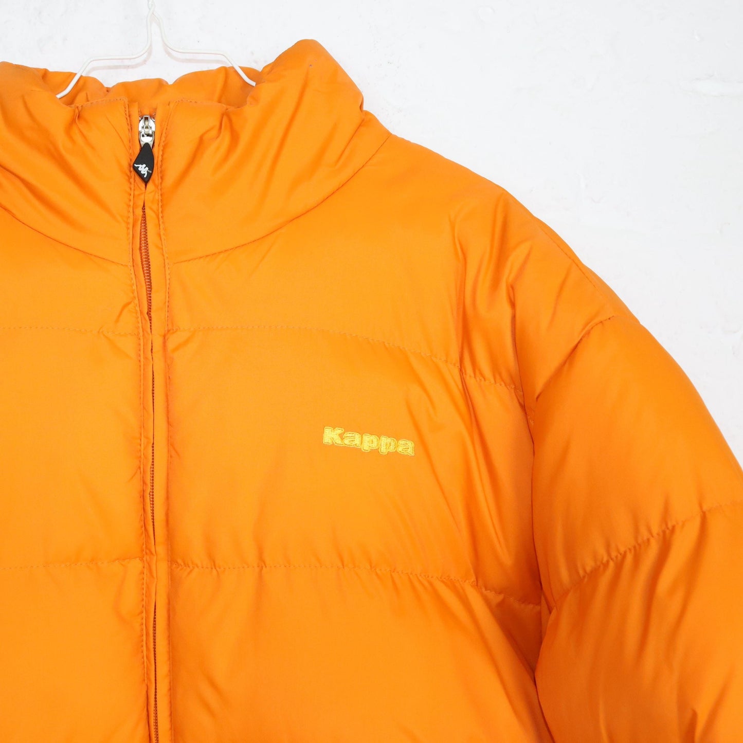 Vintage 80s 90s Y2k KAPPA puffer jacket lined winter jacket orange XL
