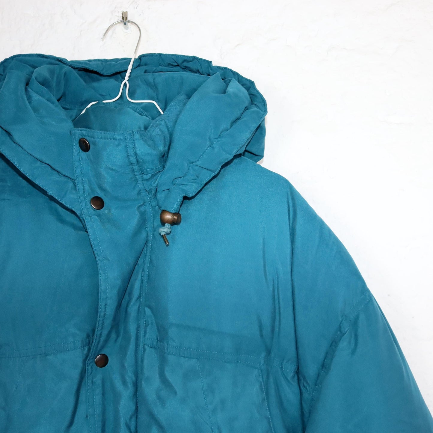Vintage 80s 90s BRUGI down jacket winter jacket lined puffer jacket blue 56 XXL