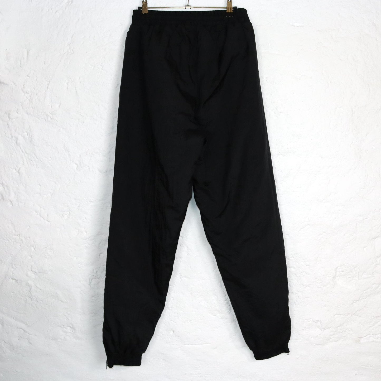 Vintage 80er 90er Skihose Winterhose gefüttert highwaist schwarz glänzend S
