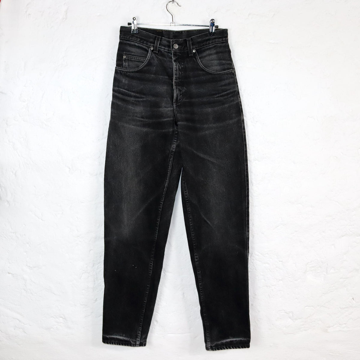 Vintage 80s 90s MUSTANG jeans straight leg grey washed out highwaist W29 L32