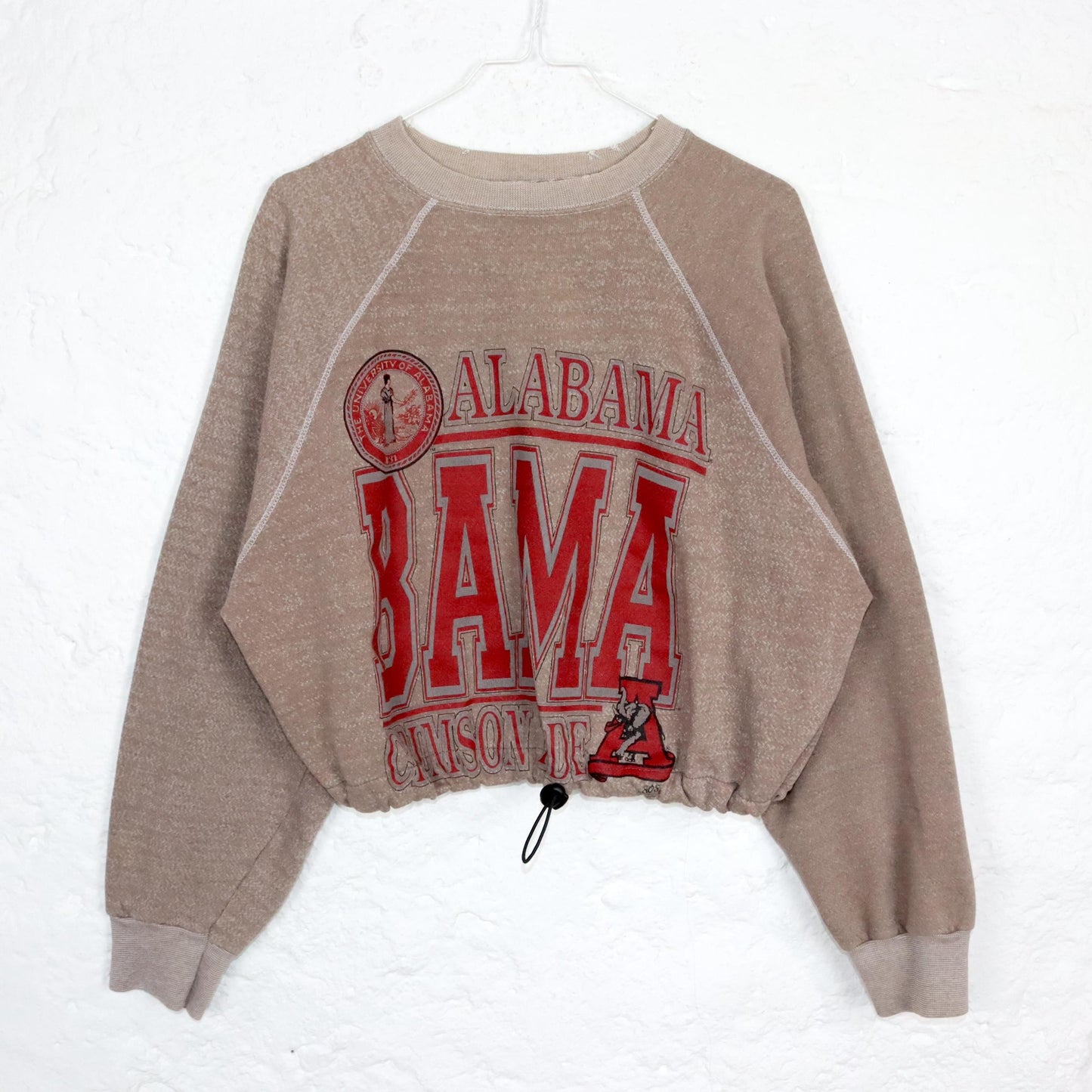 Vintage 80s 90s TULTEX sweatshirt crop top print XL