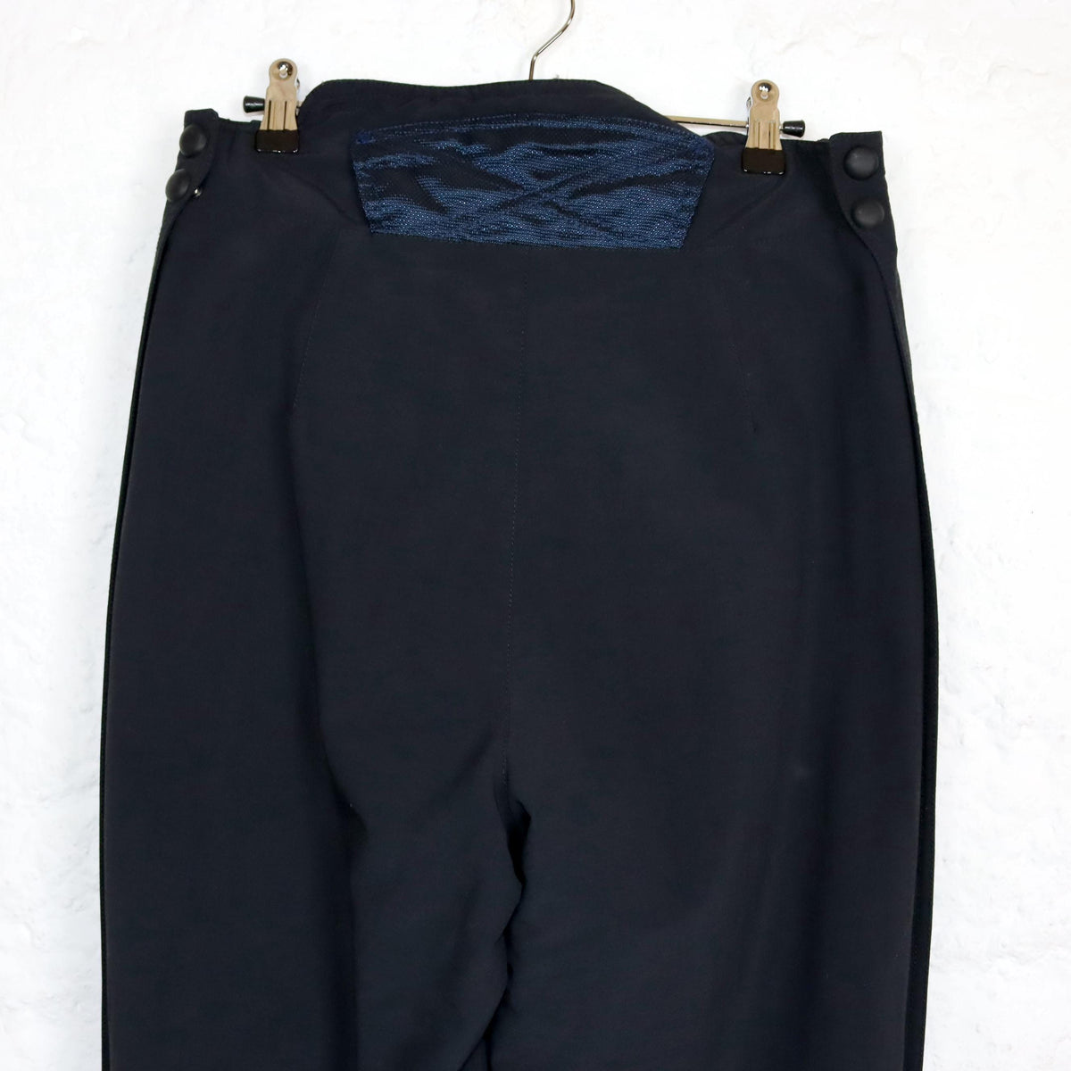 Vintage 80er 90er FILA Skihose Schneehose blau schwarz highwaist gefüttert 48 M