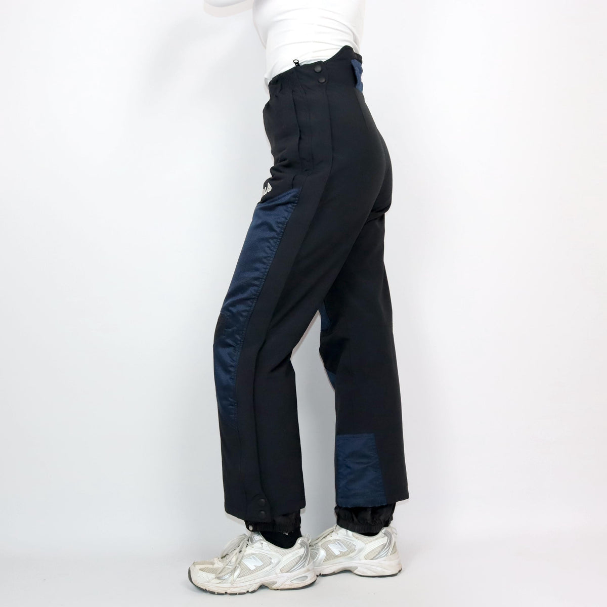Vintage 80er 90er FILA Skihose Schneehose blau schwarz highwaist gefüttert 48 M