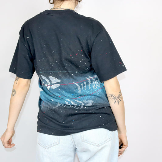 Vintage 80er 90er SCREEN STARS T-Shirt kurzarm single stitched Surf L