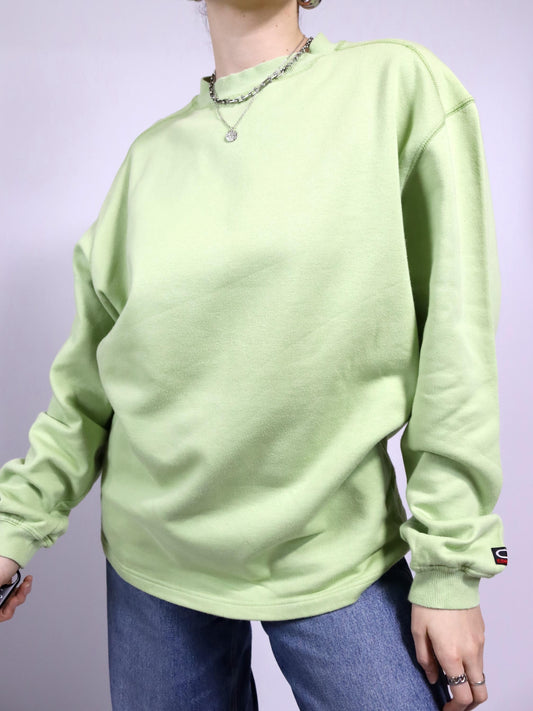 Vintage 80er 90er CHIEMSEE Sweatshirt Pullover Print hellgrün M