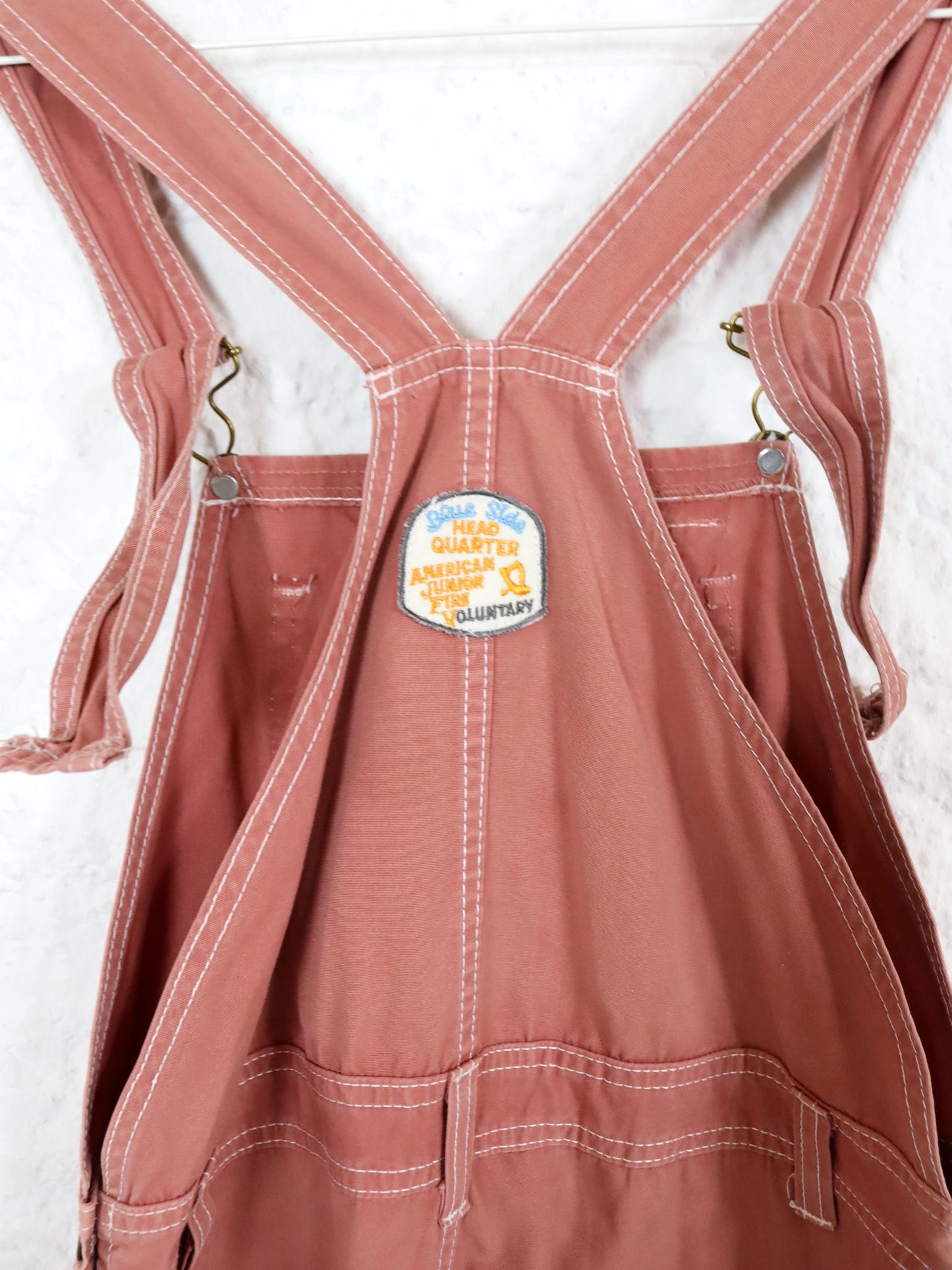 Vintage 80s 90s dungarees one-piece shorts 176 S/M