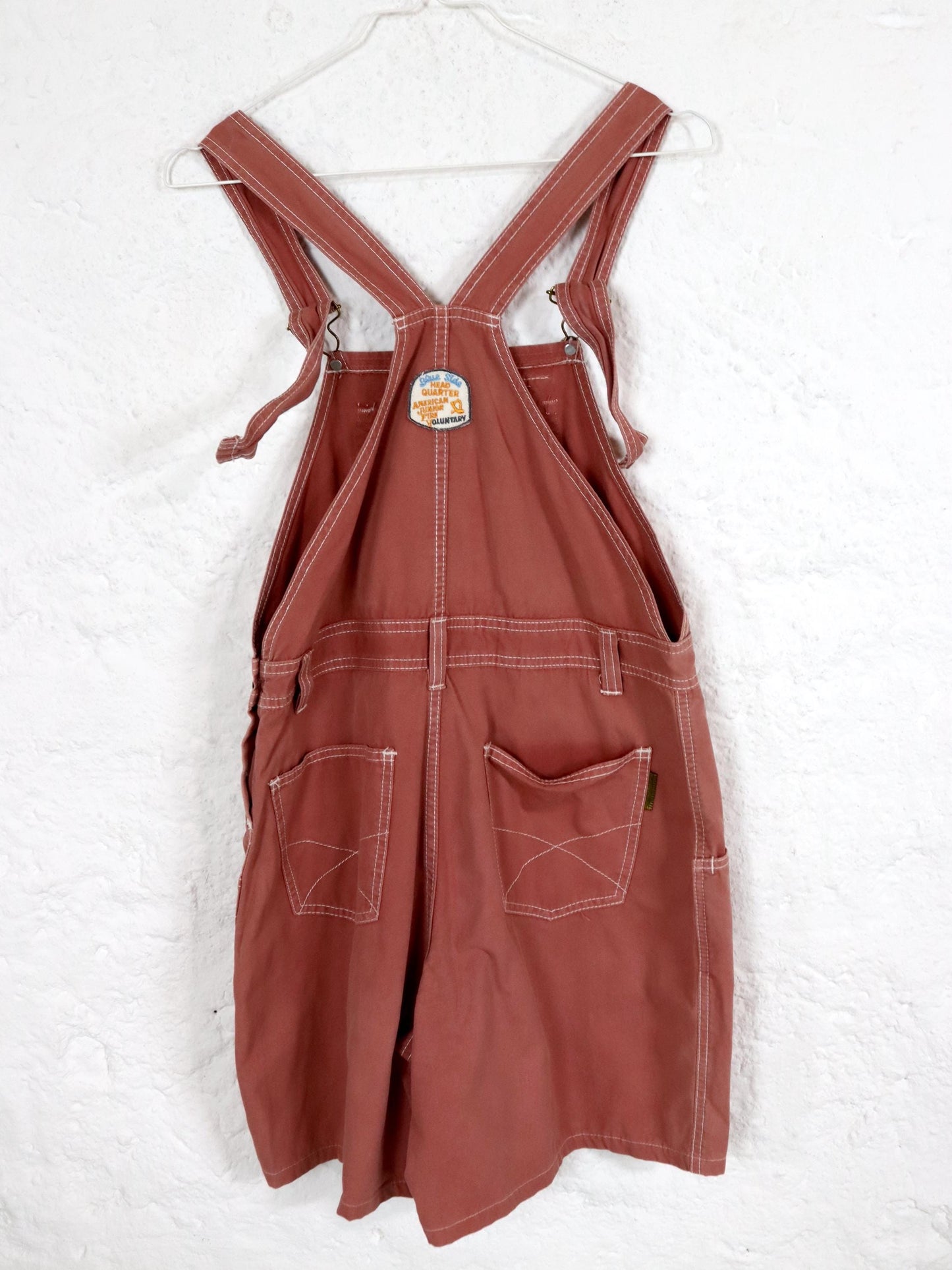 Vintage 80s 90s dungarees one-piece shorts 176 S/M