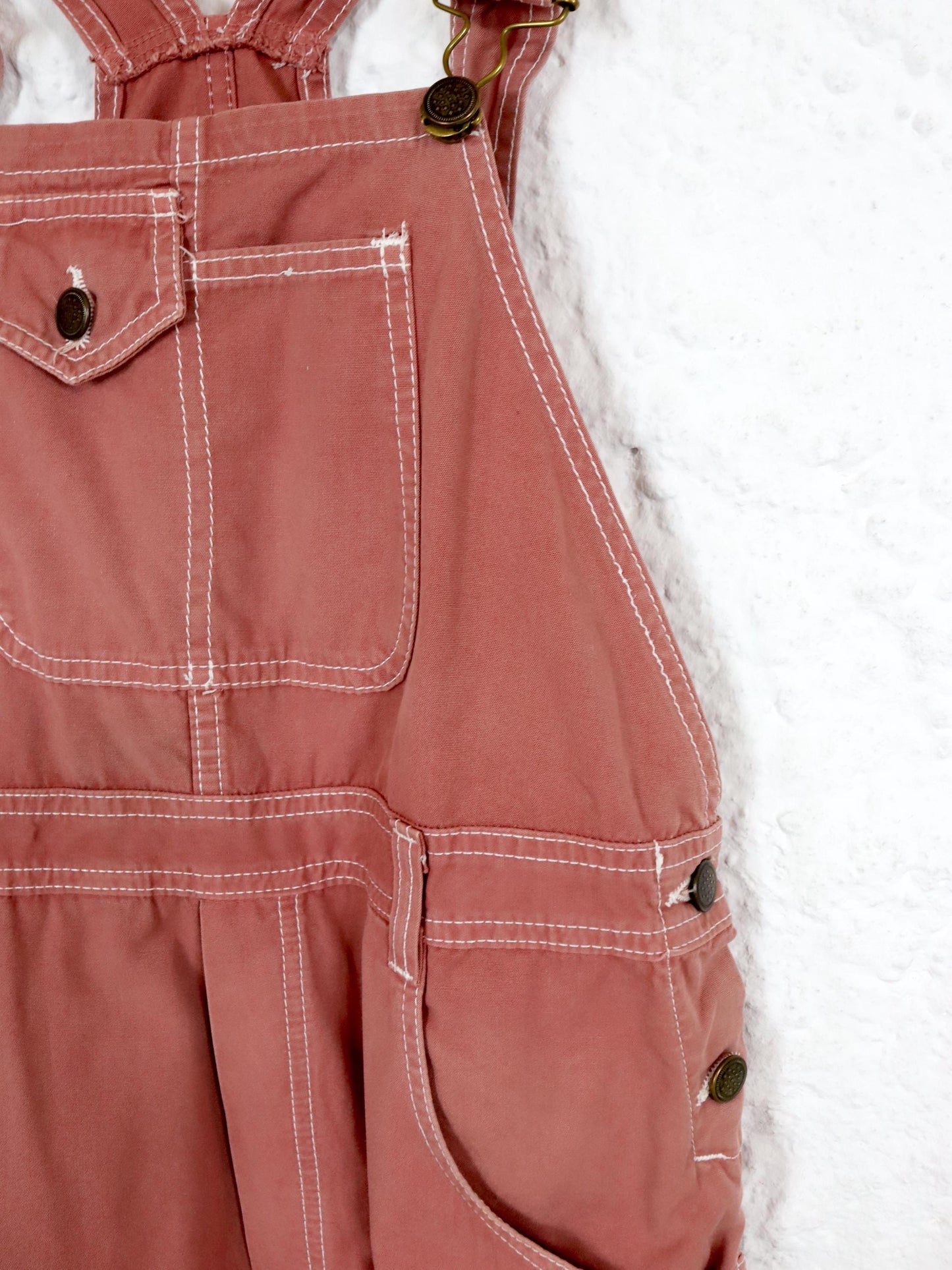 Vintage 80s 90s dungarees one-piece shorts 176 S/M