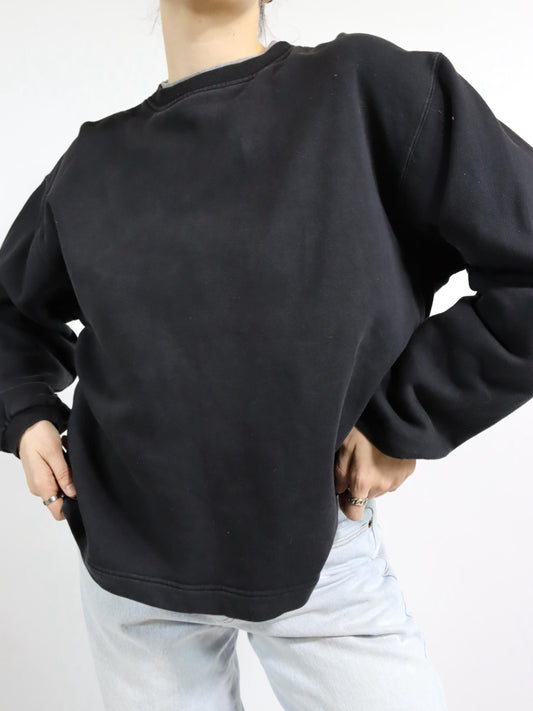 Vintage 80er 90er HOMEBOY Sweatshirt Pullover schwarz Stickerei L