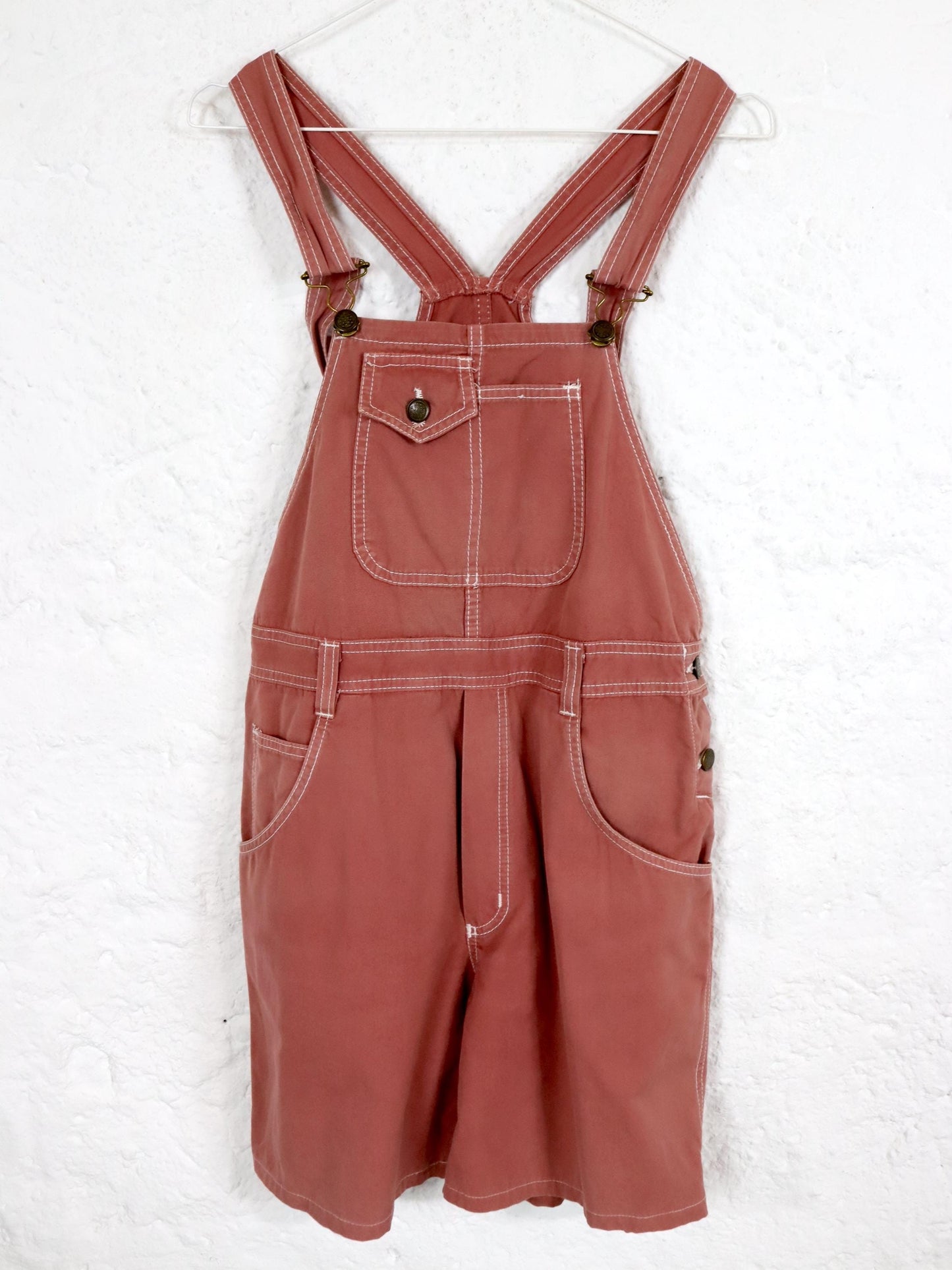 Vintage 80s 90s dungarees one-piece shorts 176 S/M