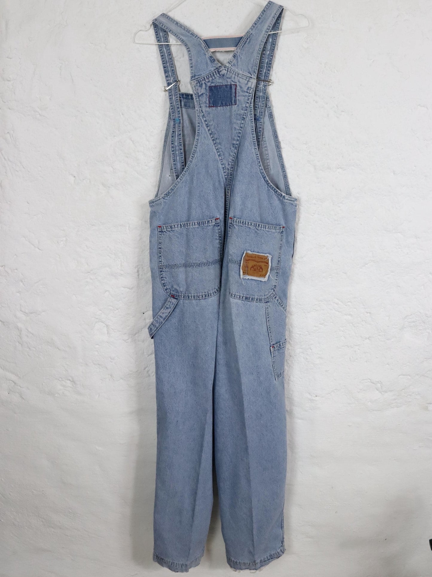 Vintage 80s 90s ENERGIE dungarees one-piece jeans light blue W28