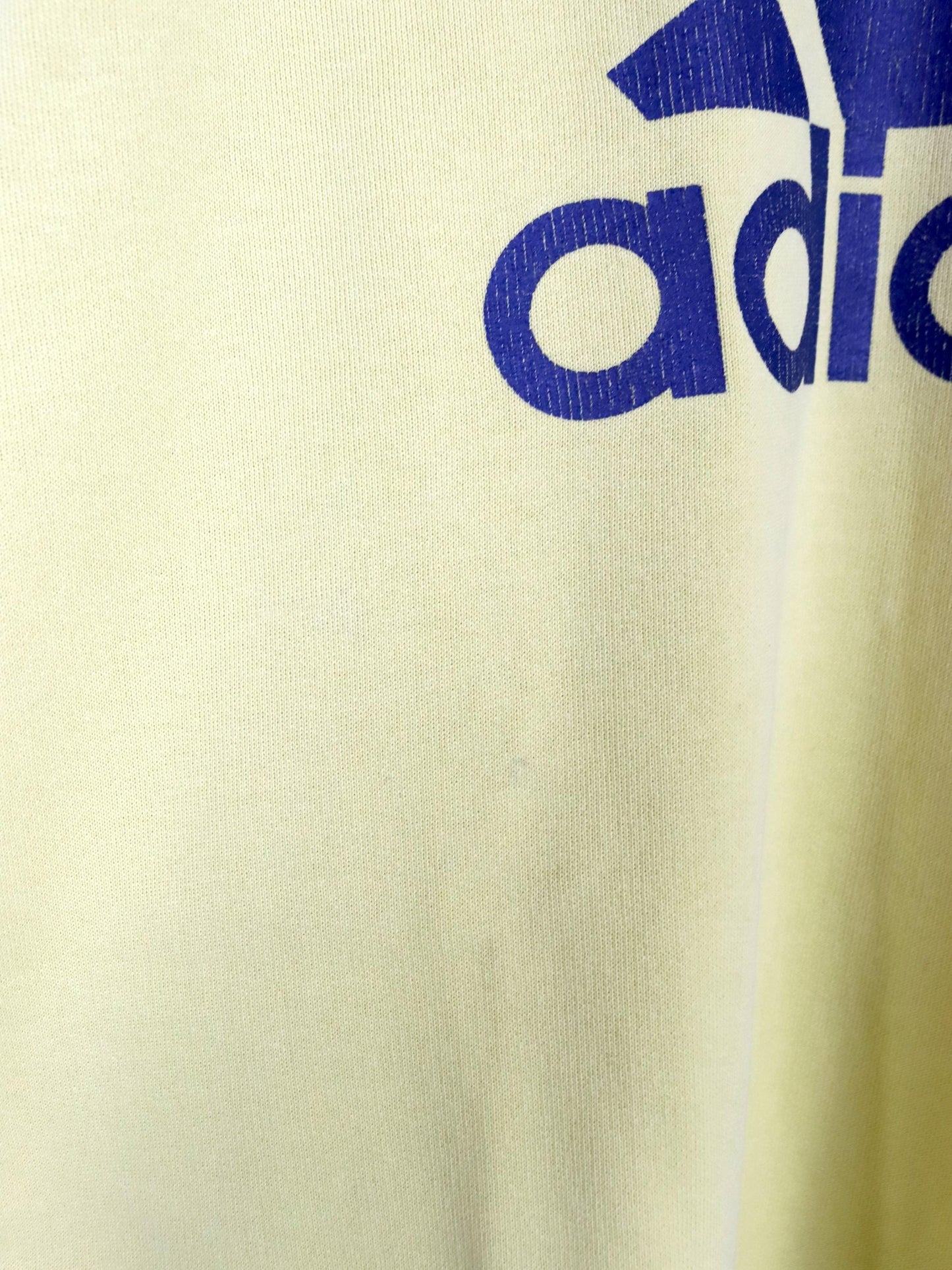 Vintage 80er 90er ADIDAS Sweatshirt Pullover gelb blau 176 M