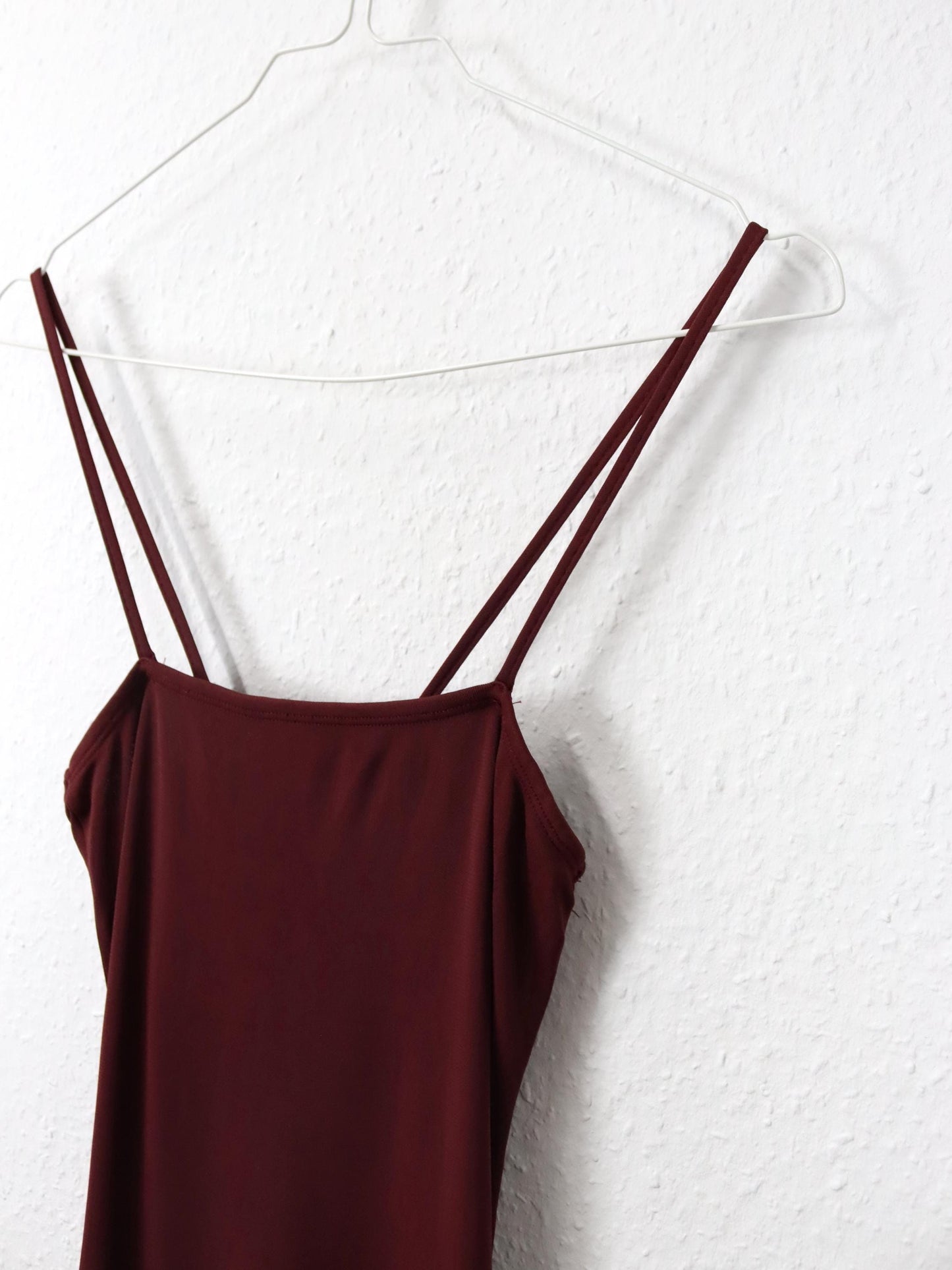 Vintage 80s 90s ONYX mini dress strap dress Bordeaux red S