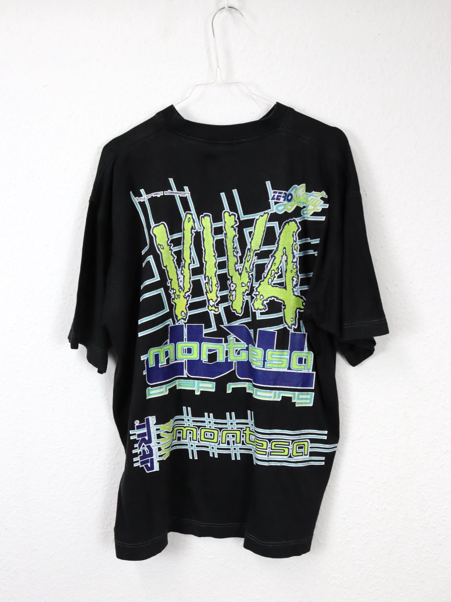 Vintage 80s 90s LORIAN T-Shirt short sleeve black print Made in Egypt XL