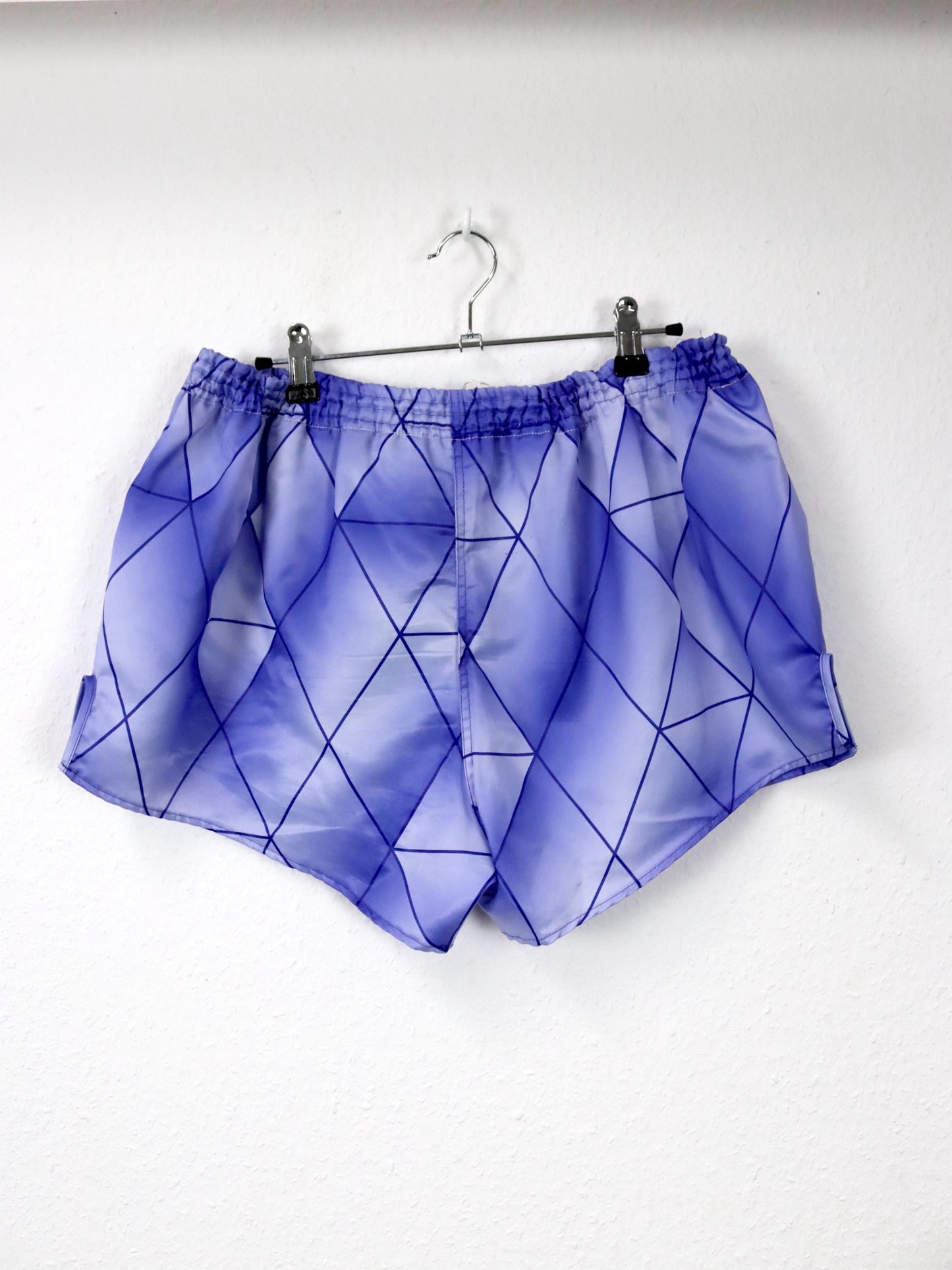 Vintage 80er 90er PUMA Shorts Laufshorts kurze Hose lila blau L/XL