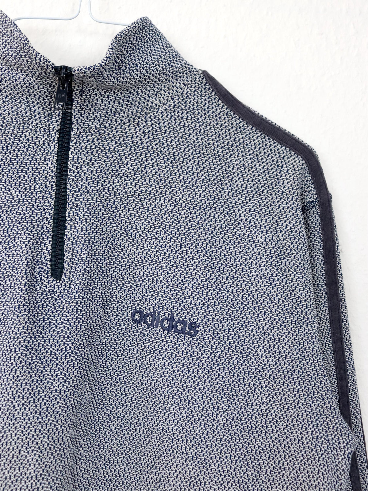 Vintage 80s 90s ADIDAS sweatshirt thin long sleeve stand-up collar XS